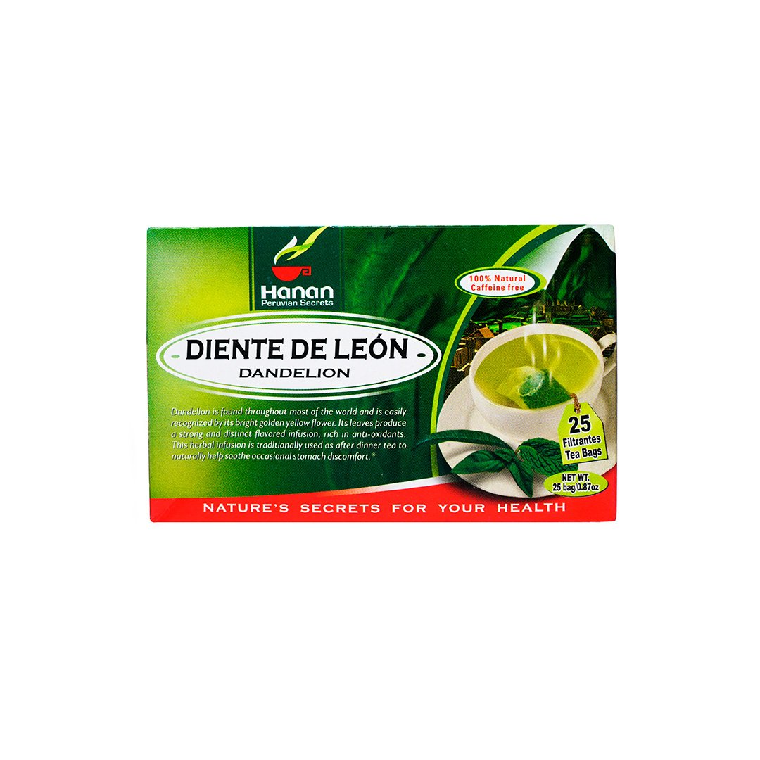 Dandelion Leaves Herbal Tea | Diente de Leon | 25 Teabags