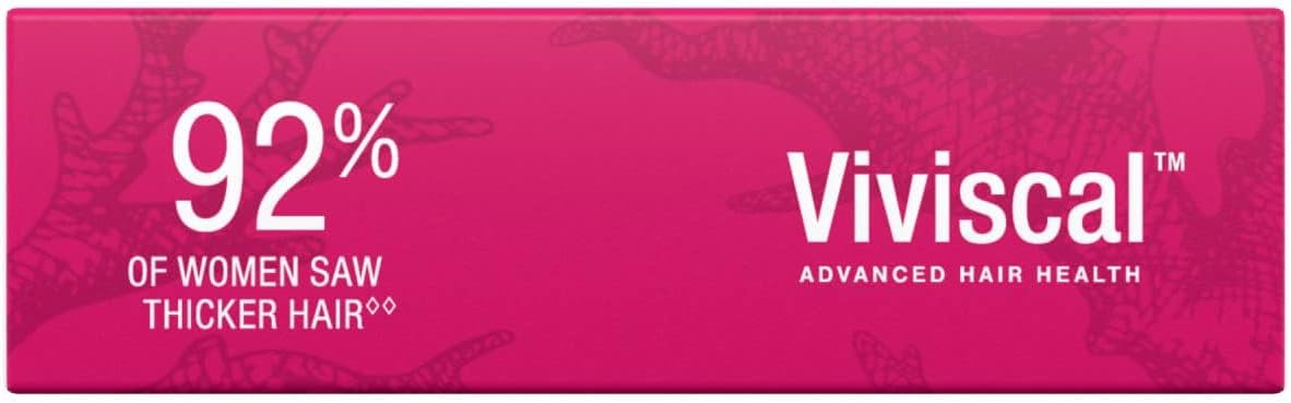 Viviscal Hair Growth Supplements For Women For Thicker, Fuller Hair, Nourishes Thinning & Loss, With Proprietary Collagen Complex, 180 Tablets, 3 Month Supply