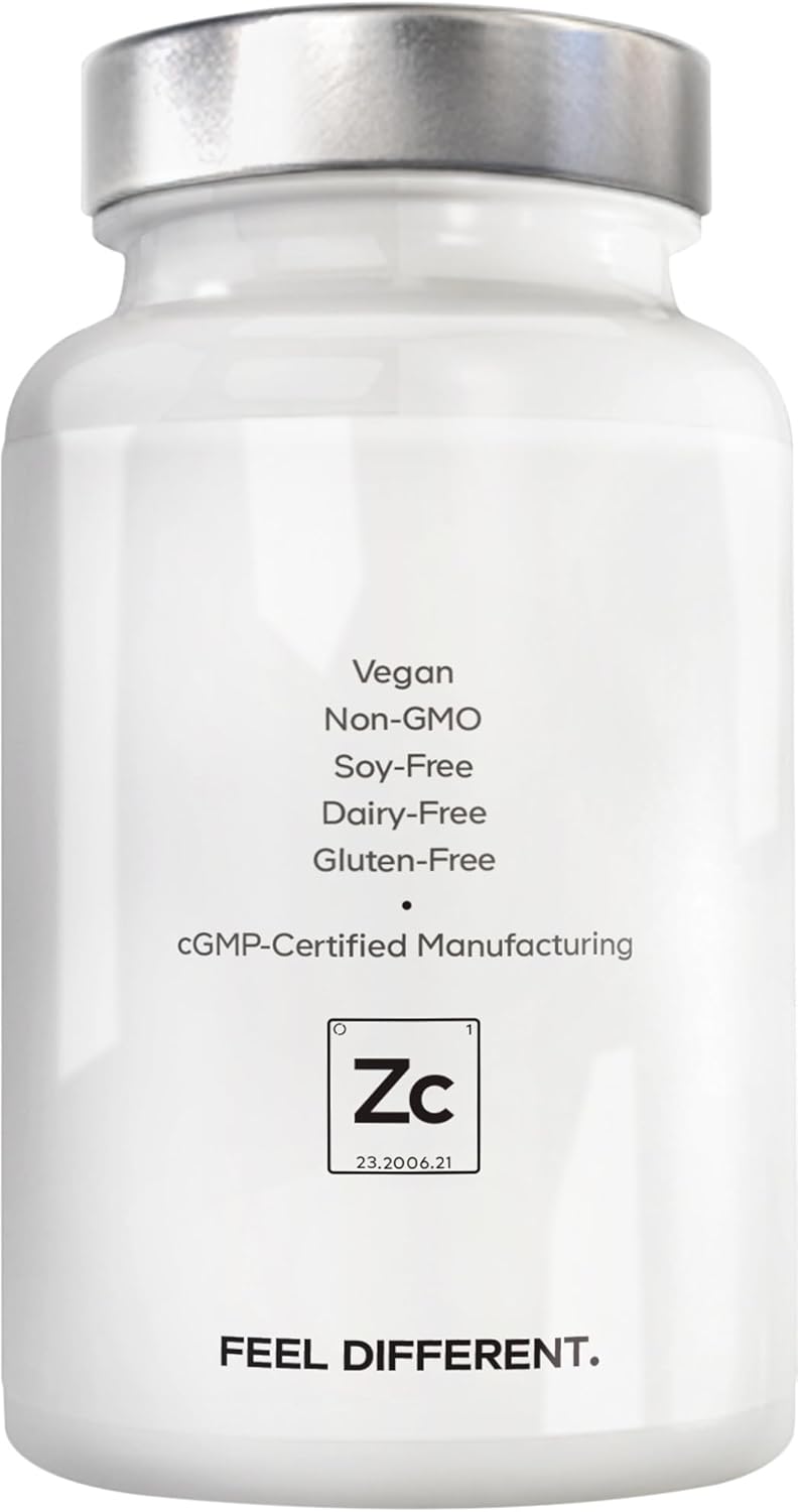 Amen Zinc & Copper Supplement + Probiotics, 3 Months Supply, One Per Day - 50 mg Zinc Picolinate Vitamin Pills - Essential Minerals Supplements – 2 Billion CFUs Probiotic – Vegan, Non-GMO, 90 Capsules