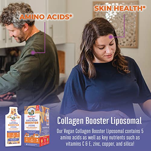 MaryRuth's Collagen Booster | Sugar-Free | Liposomal Liquid with Vitamin C, Vitamin E, Zinc | Skin Care & Joint Support | Vegan | 7.6 Fl Oz