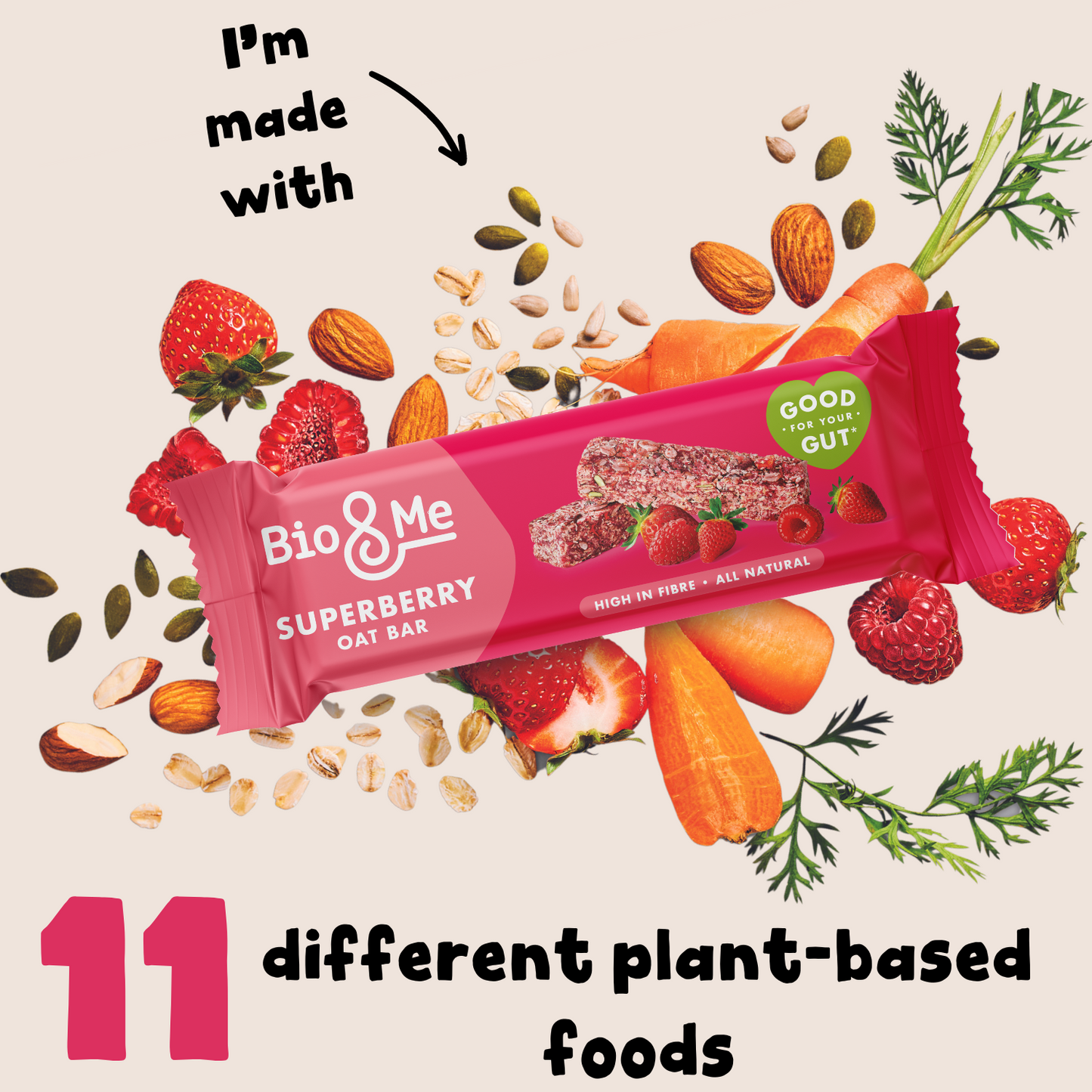 SUPER BERRY FLAPJACK OAT BAR (38g)
