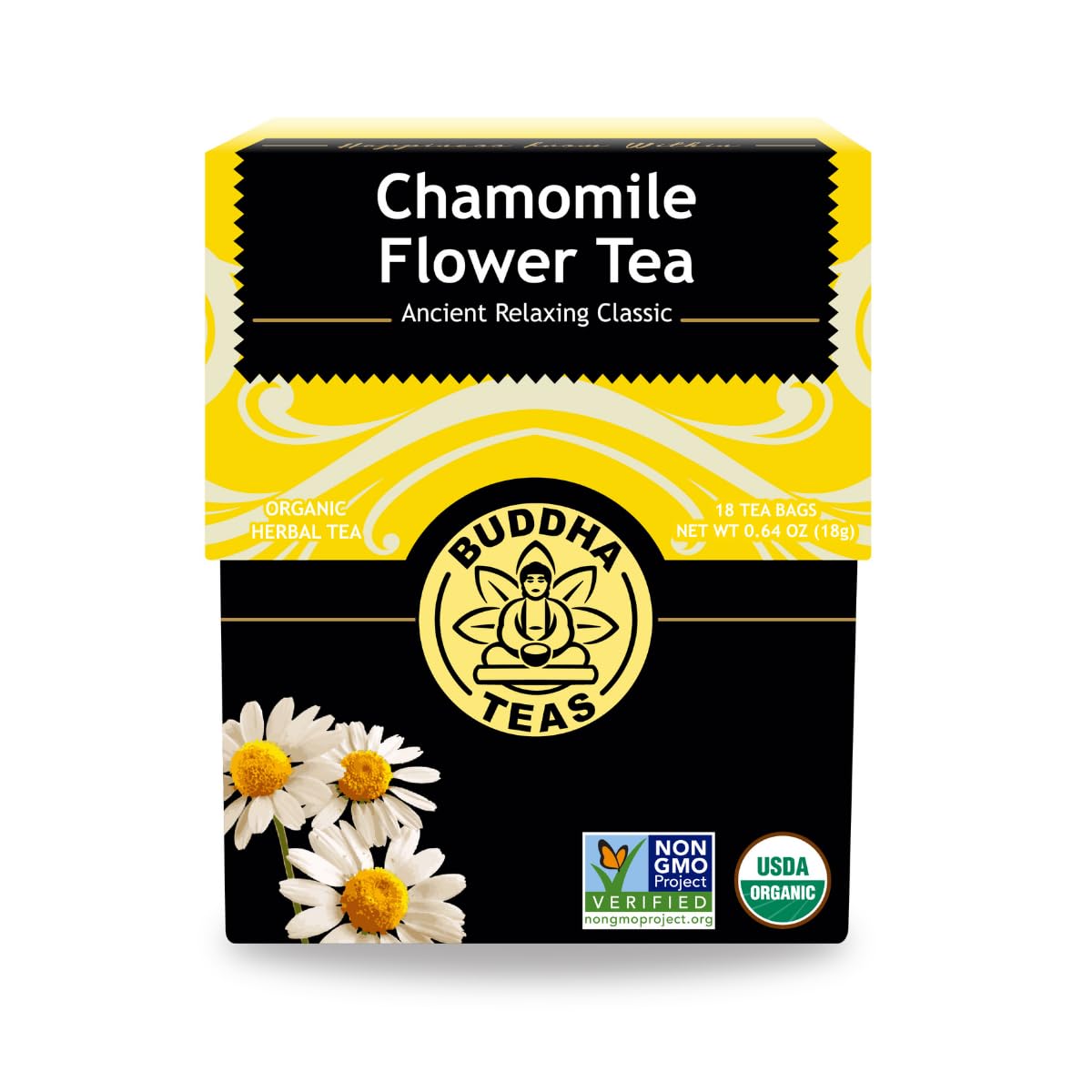 Buddha Teas Organic Dandelion Root Tea – 18 Bleach-Free Tea Bags – Caffeine-Free Tea with a Rich, Earthy Taste, Natural Source of Vitamins, Minerals, and Antioxidants, Kosher, GMO-Free