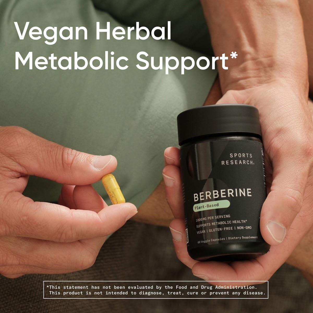 Sports Research Berberine Supplement with Coconut Oil - Herbal & Ayurvedic Metabolic Health Support - Berberine 500mg, 90 Softgels - Gluten-Free, Non-GMO Berberine Powder