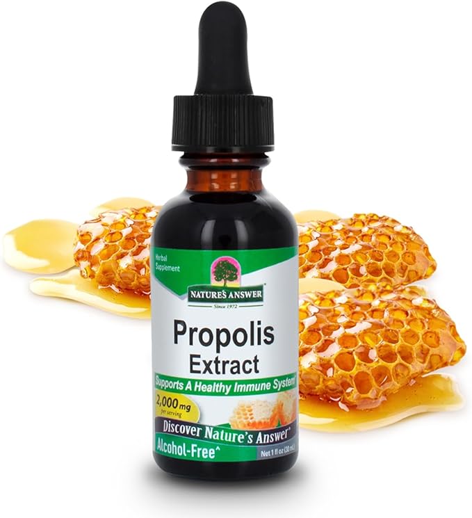 Nature's Answer Propolis Resin Extract 1 Fluid Ounce - Alcohol Free, Immune Support, Gluten Free, Made in USA, Natural Bee Product, Suitable for Everyone, Pure Herbal Extract
