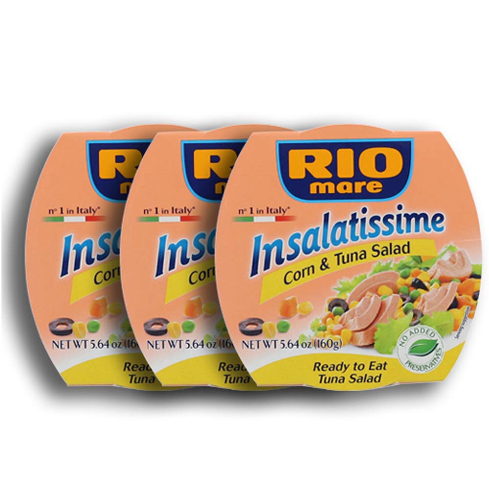 Rio Mare Insalatissima Couscous & Tuna Salad Can (Pack Of 3), 16.8 Ounce Total
