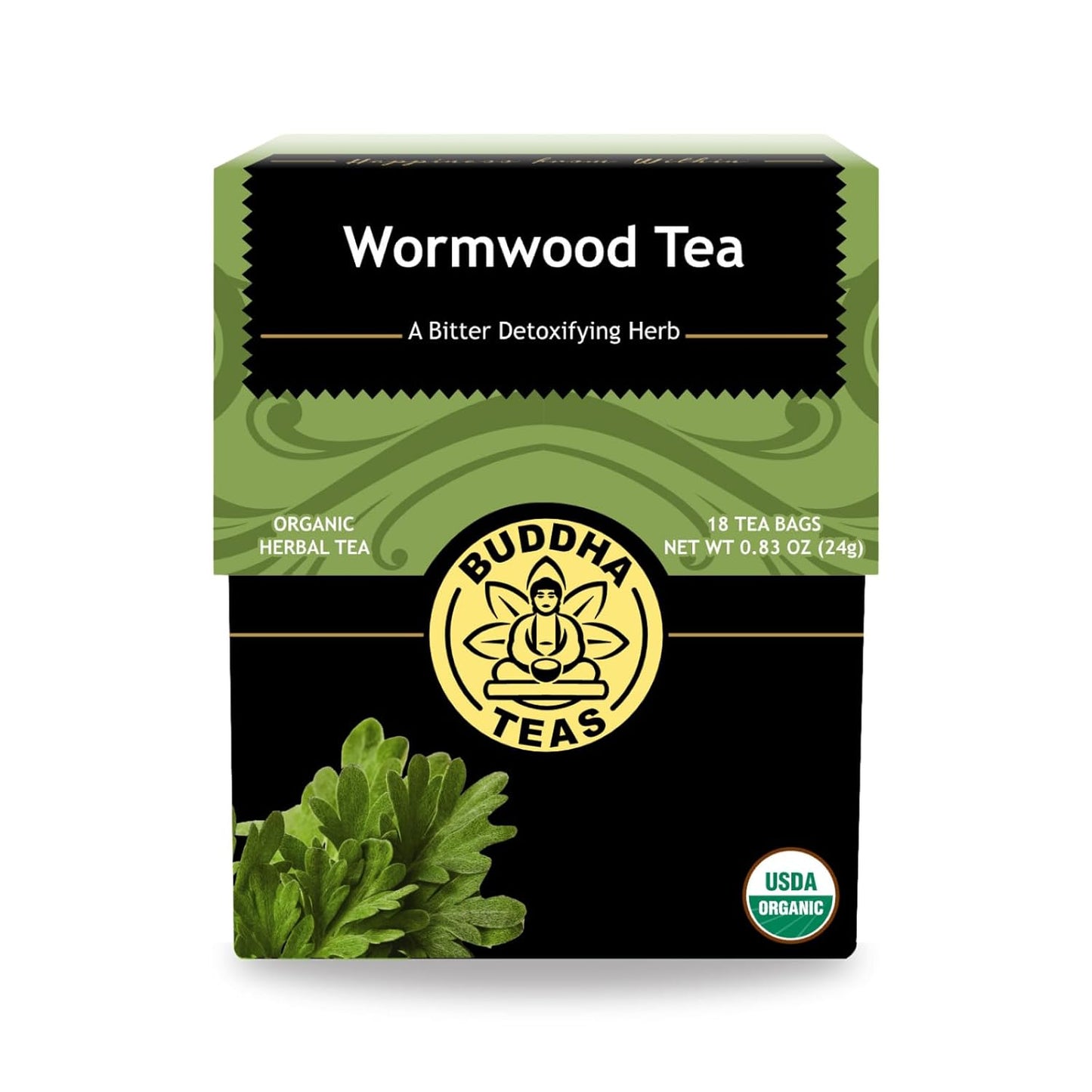 Buddha Teas Organic Dandelion Root Tea – 18 Bleach-Free Tea Bags – Caffeine-Free Tea with a Rich, Earthy Taste, Natural Source of Vitamins, Minerals, and Antioxidants, Kosher, GMO-Free