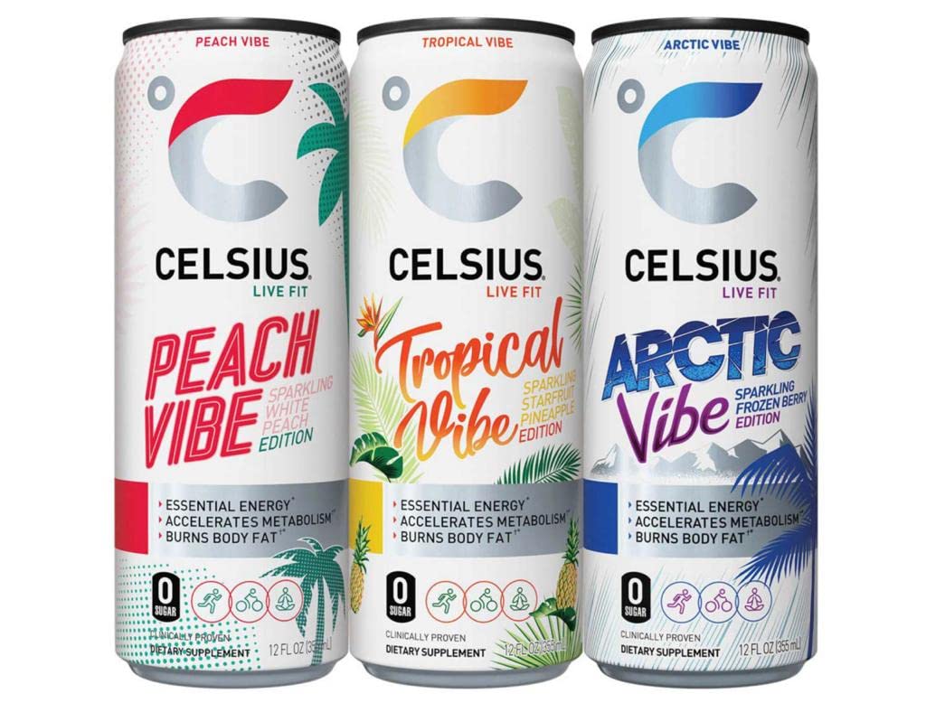 CELSIUS Sparkling Orange, Functional Essential Energy Drink 12 Fl Oz