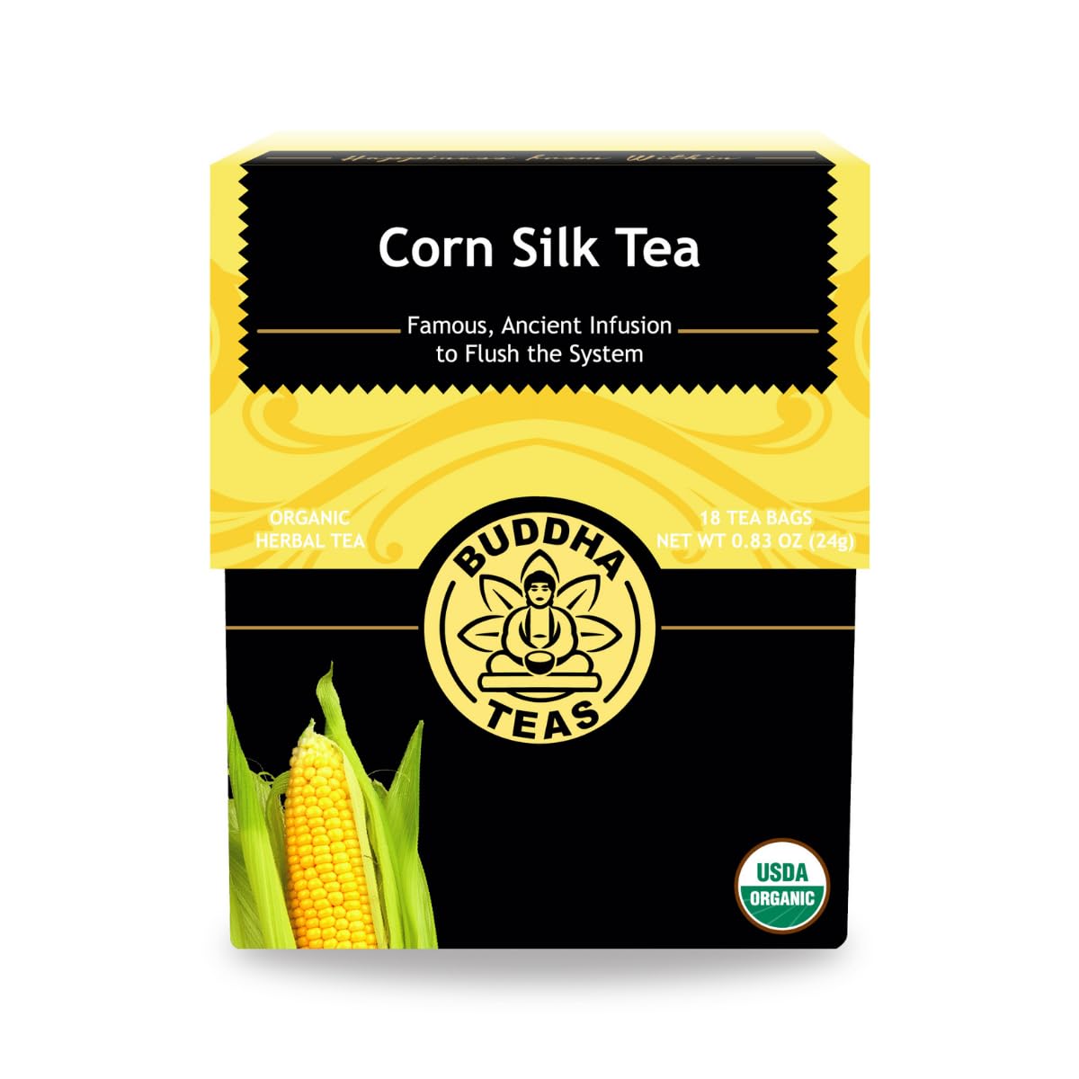 Buddha Teas Organic Dandelion Root Tea – 18 Bleach-Free Tea Bags – Caffeine-Free Tea with a Rich, Earthy Taste, Natural Source of Vitamins, Minerals, and Antioxidants, Kosher, GMO-Free
