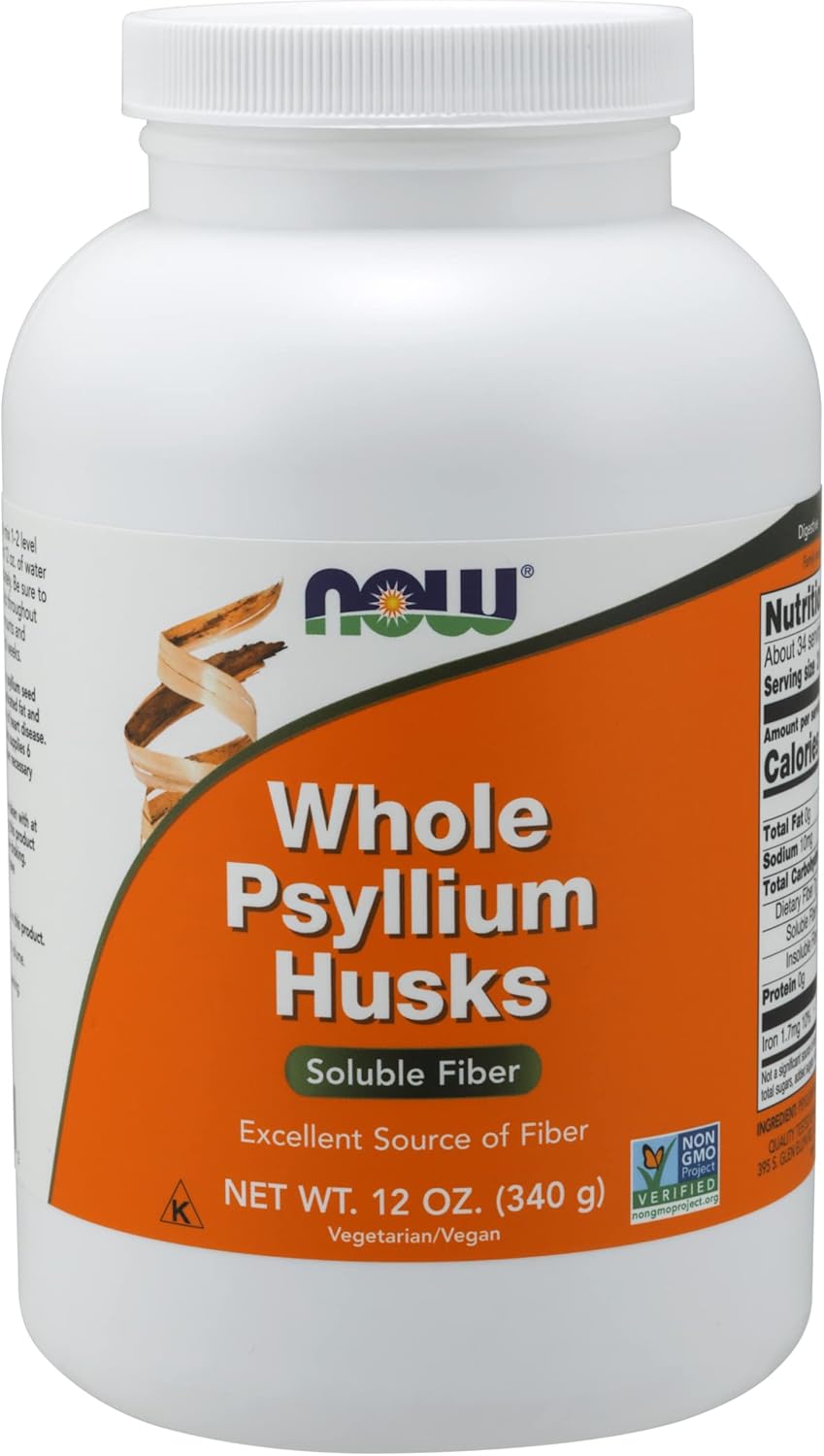 Now Whole Psyllium Husks 12 oz