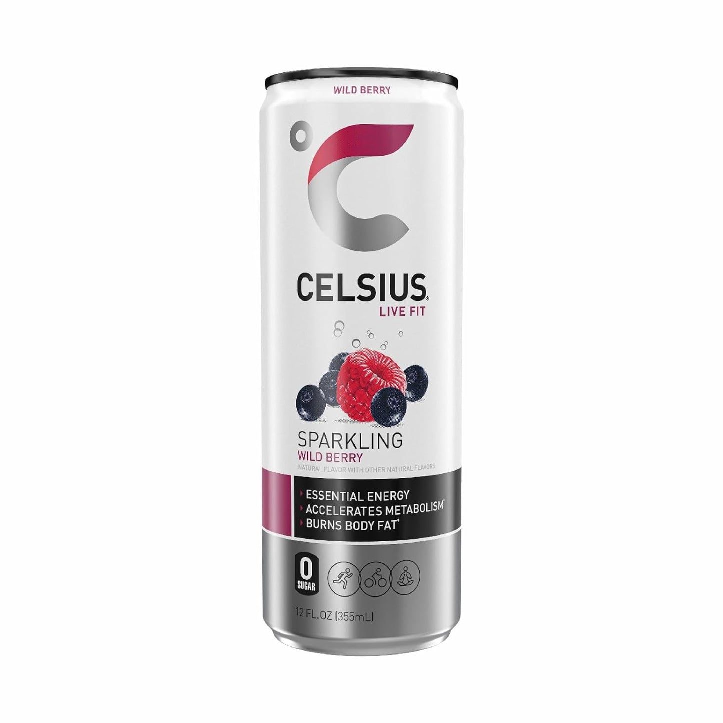 CELSIUS Sparkling Orange, Functional Essential Energy Drink 12 Fl Oz