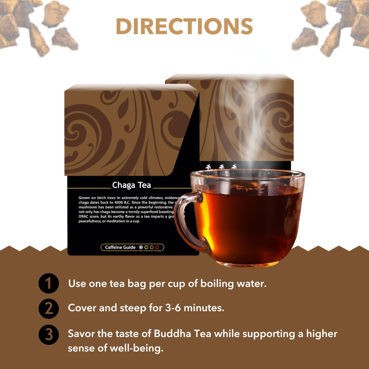 Buddha Teas Organic Dandelion Root Tea – 18 Bleach-Free Tea Bags – Caffeine-Free Tea with a Rich, Earthy Taste, Natural Source of Vitamins, Minerals, and Antioxidants, Kosher, GMO-Free