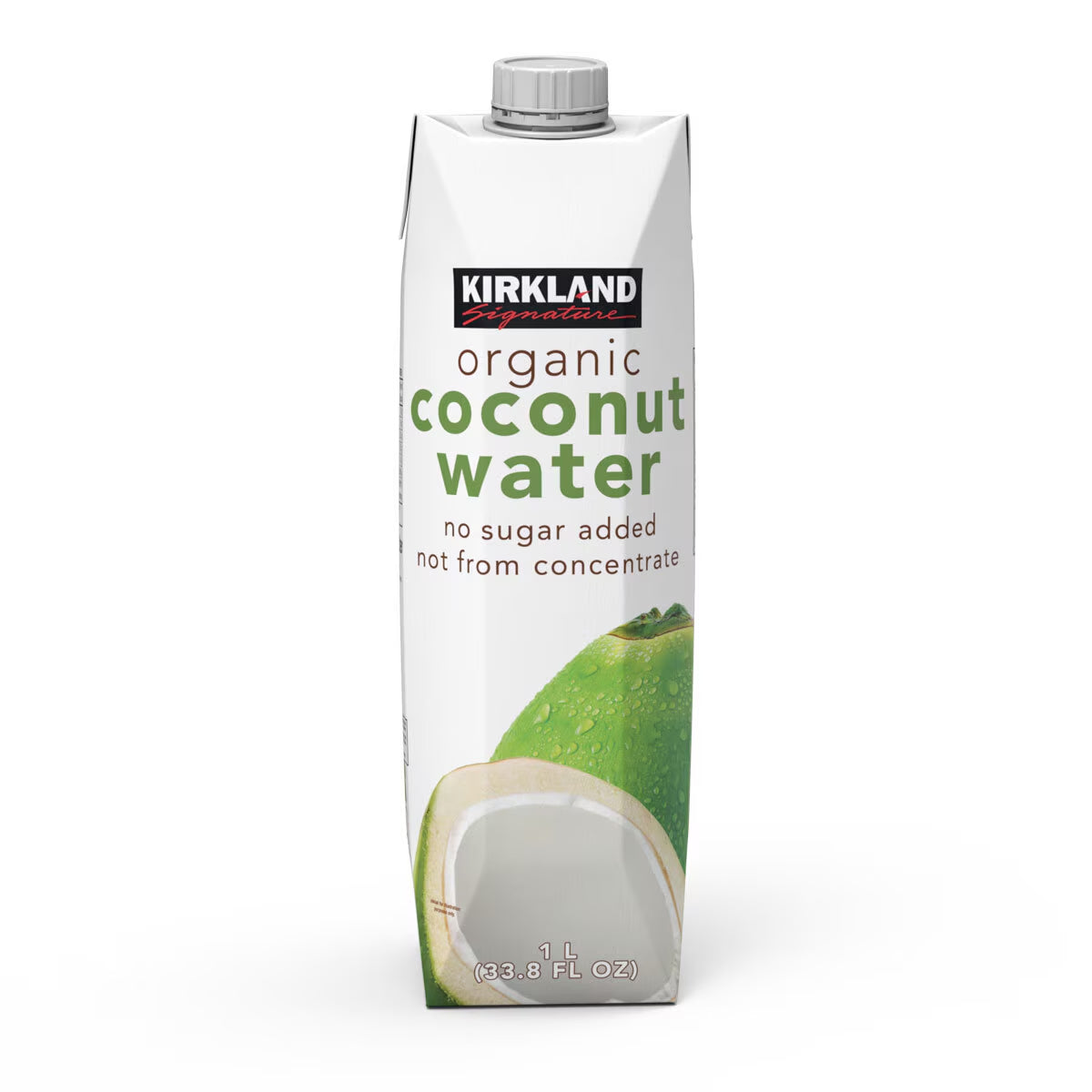 Kirkland Signature Organic Coconut Water No Added Sugar, 9 X 1L