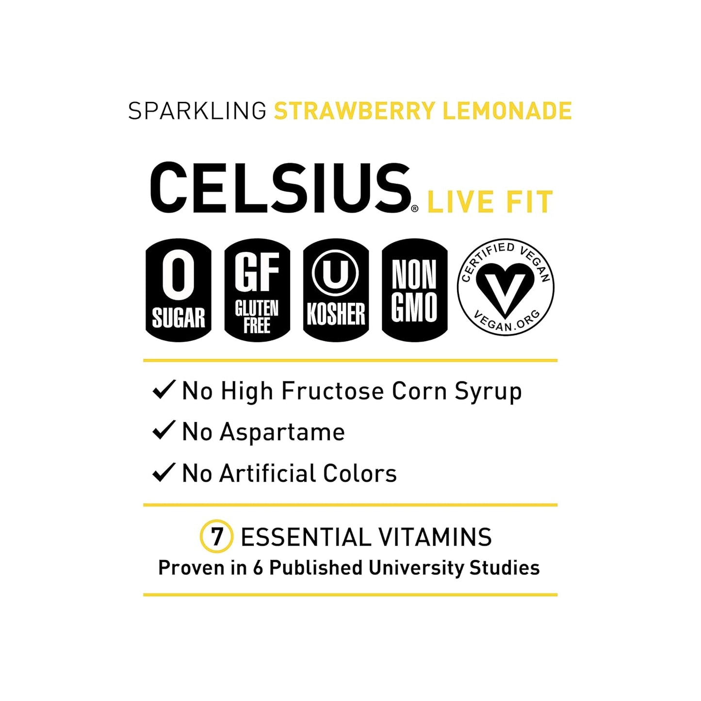 CELSIUS Sparkling Orange, Functional Essential Energy Drink 12 Fl Oz