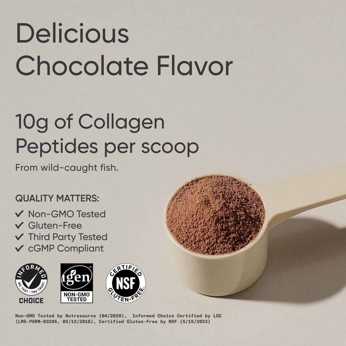 Sports Research Marine Collagen Peptides Powder - Sourced from Wild-Caught Fish, Pescatarian Friendly, Keto Certified & Non-GMO Verified - Easy to Mix in Water or Juice! (34 Servings)