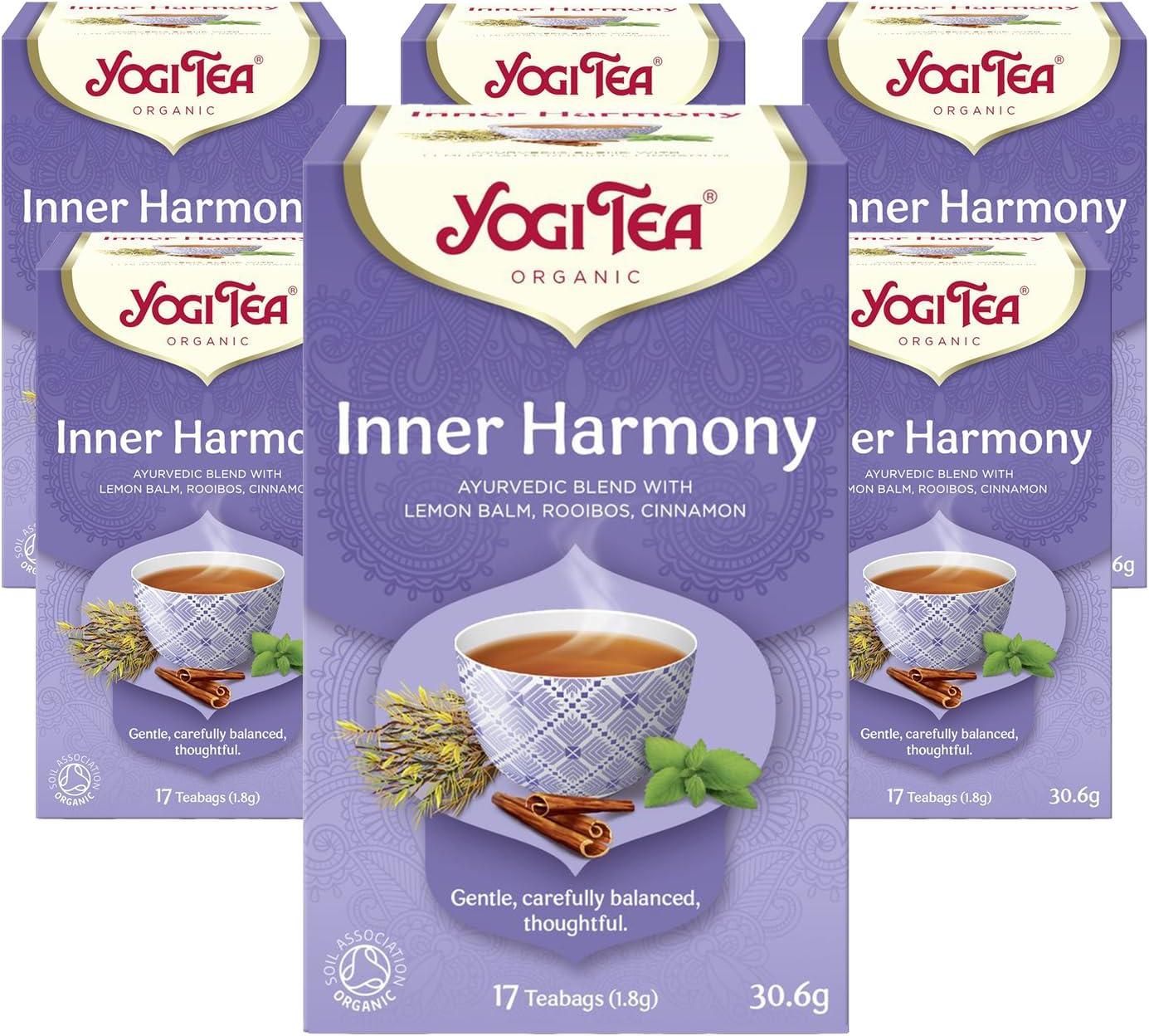 Yogi Tea, Throat Comfort, Organic Herbal Tea, Naturally Caffeine Free, Blend of Liquorice, Fennel and Thyme, 6 Packs x 17 Tea Bags (102 Teabags Total)