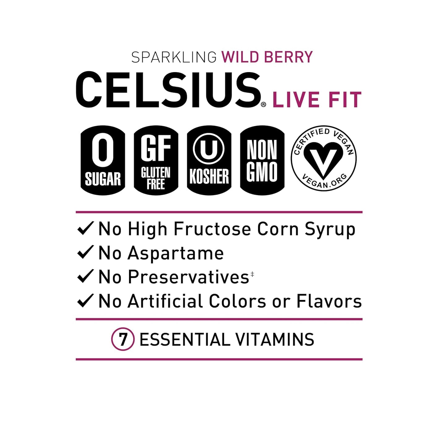 CELSIUS Sparkling Orange, Functional Essential Energy Drink 12 Fl Oz