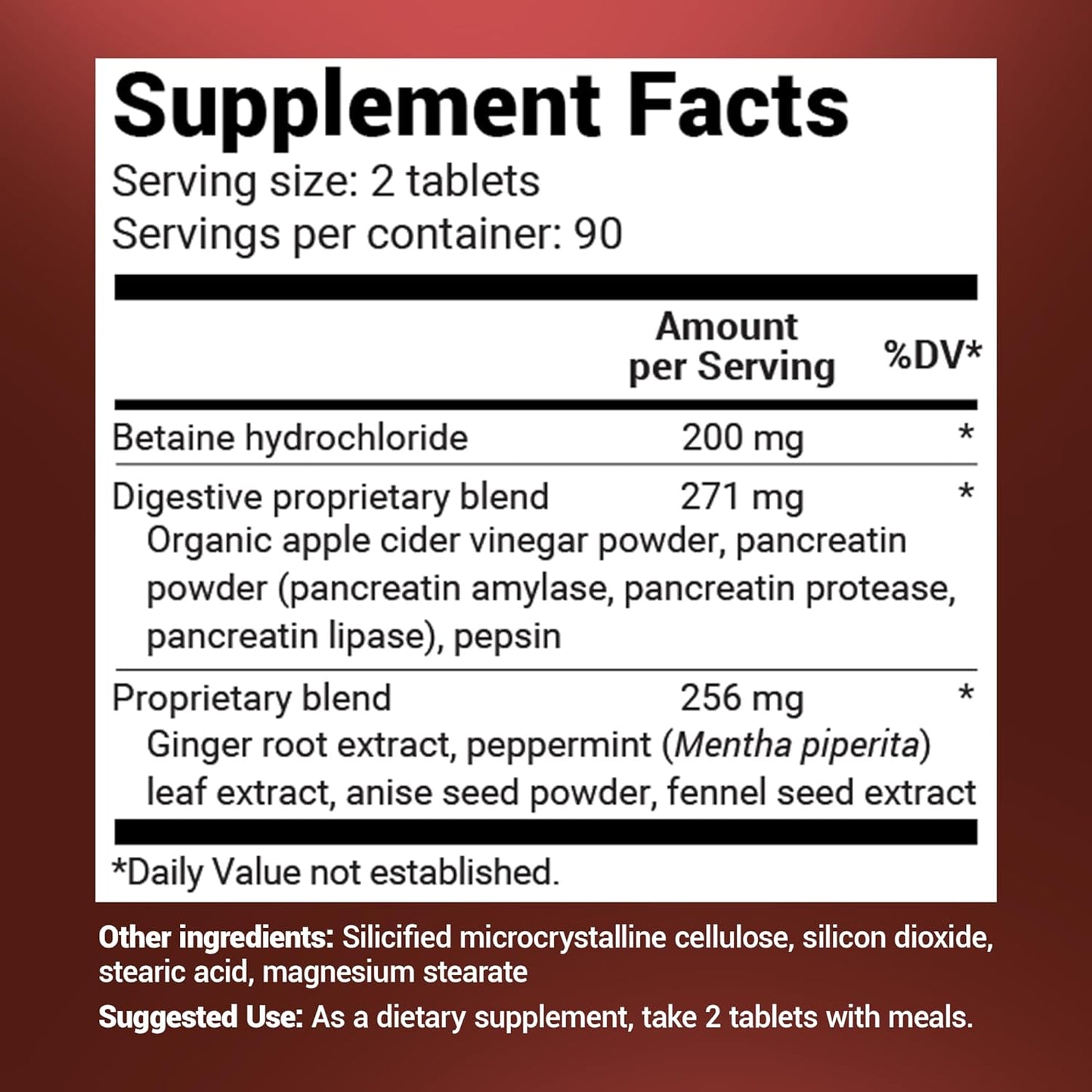 Dr. Berg Advanced Digestive Enzymes with Apple Cider Vinegar - Includes Digestive Health Ingredients Like Betaine Hydrochloride (HCI), Ginger Root & Peppermint Leaf - 180 Tablets