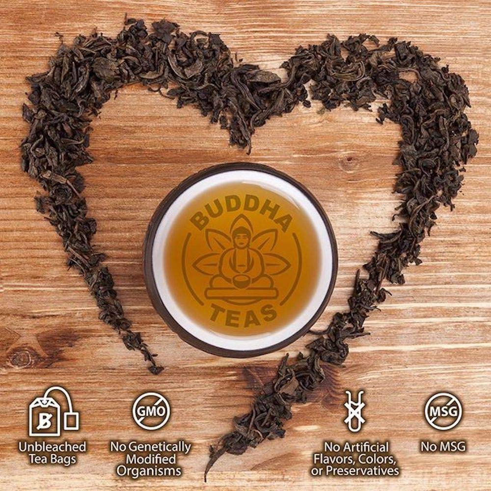Buddha Teas Organic Dandelion Root Tea – 18 Bleach-Free Tea Bags – Caffeine-Free Tea with a Rich, Earthy Taste, Natural Source of Vitamins, Minerals, and Antioxidants, Kosher, GMO-Free