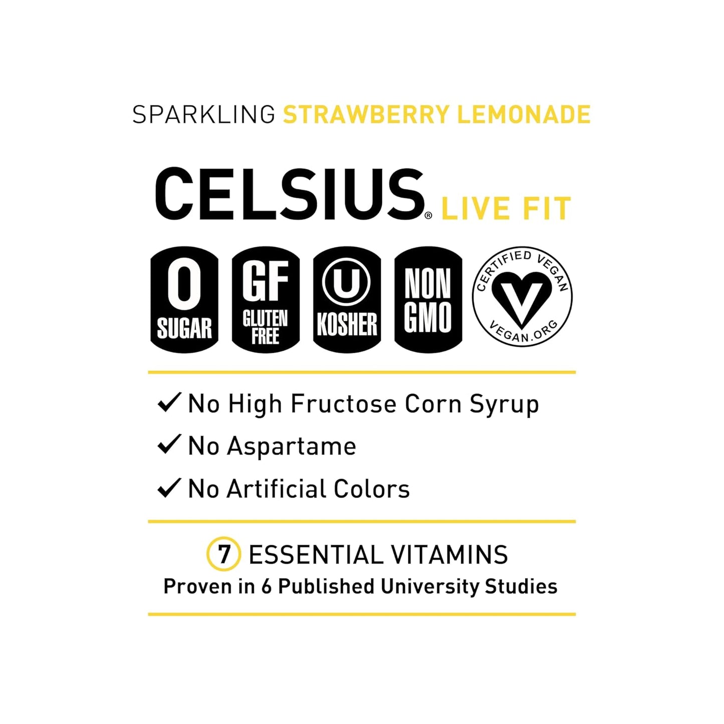 CELSIUS Sparkling Orange, Functional Essential Energy Drink 12 Fl Oz
