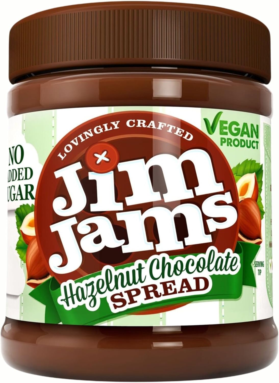 Jim Jams no Sugar vegan Hazelnut Chocolate Spread 330g