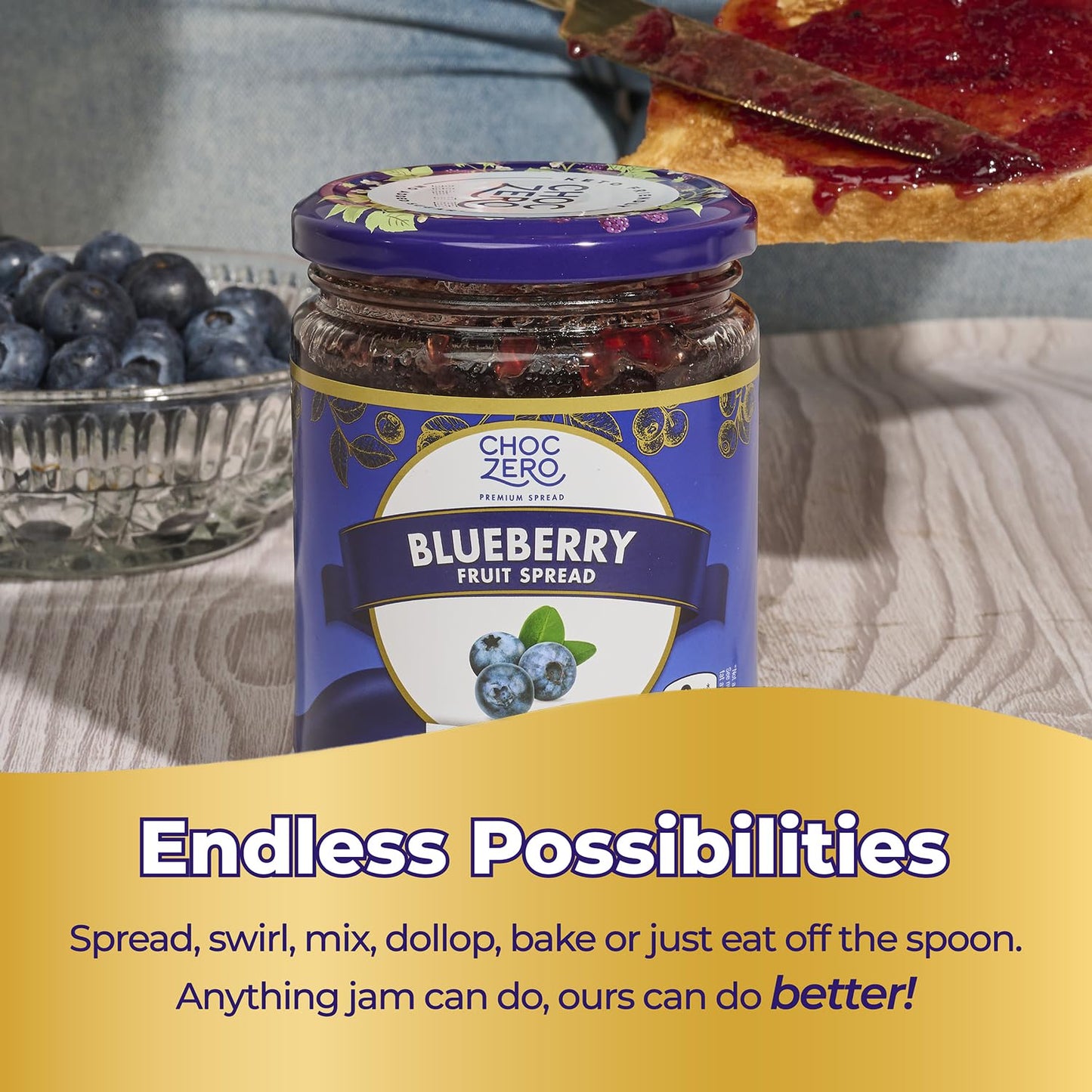 ChocZero Sugar Free Orange Marmalade - Sweet Keto Jam Spread with Oranges - No Added Sugars (1 Jar, 12oz)