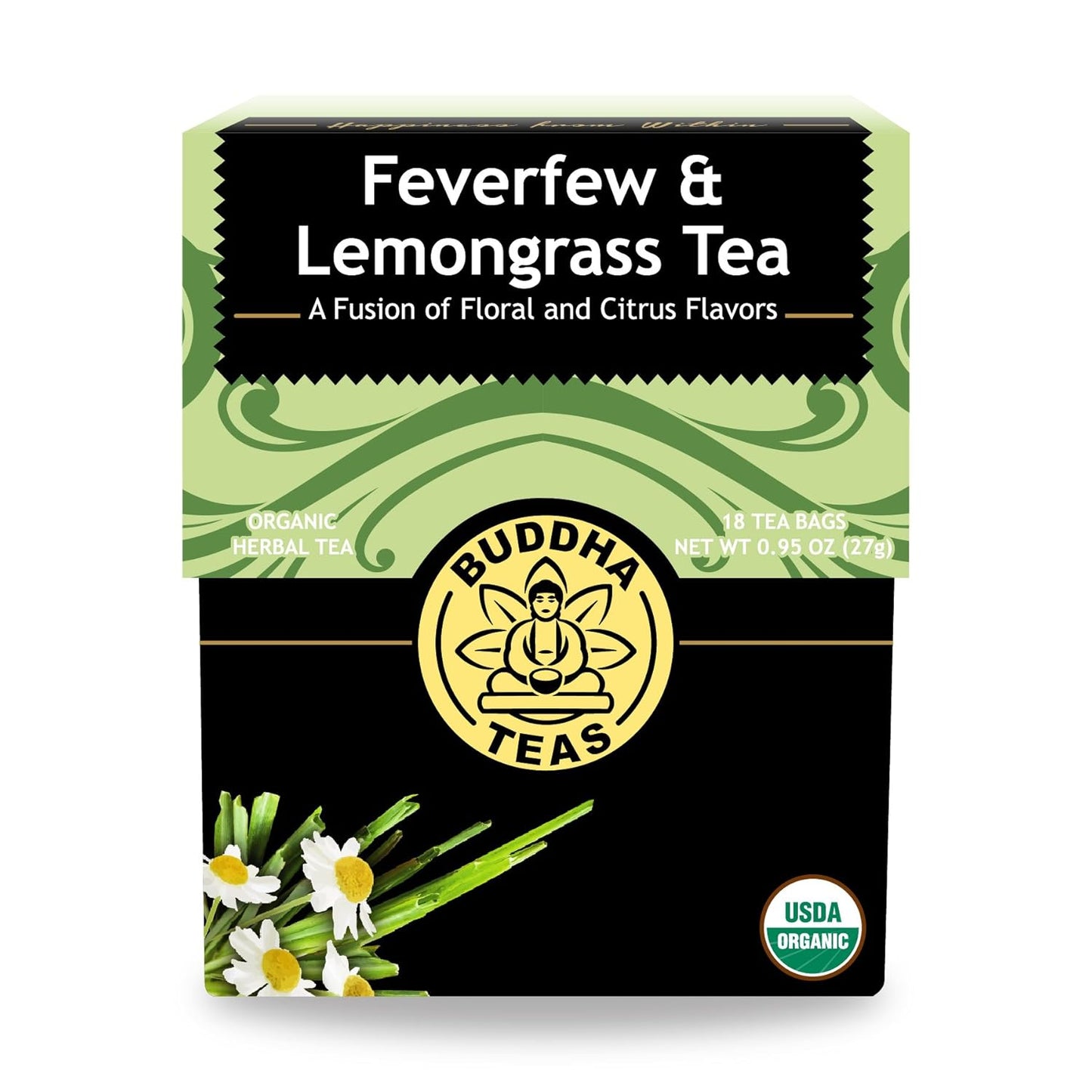 Buddha Teas Organic Dandelion Root Tea – 18 Bleach-Free Tea Bags – Caffeine-Free Tea with a Rich, Earthy Taste, Natural Source of Vitamins, Minerals, and Antioxidants, Kosher, GMO-Free