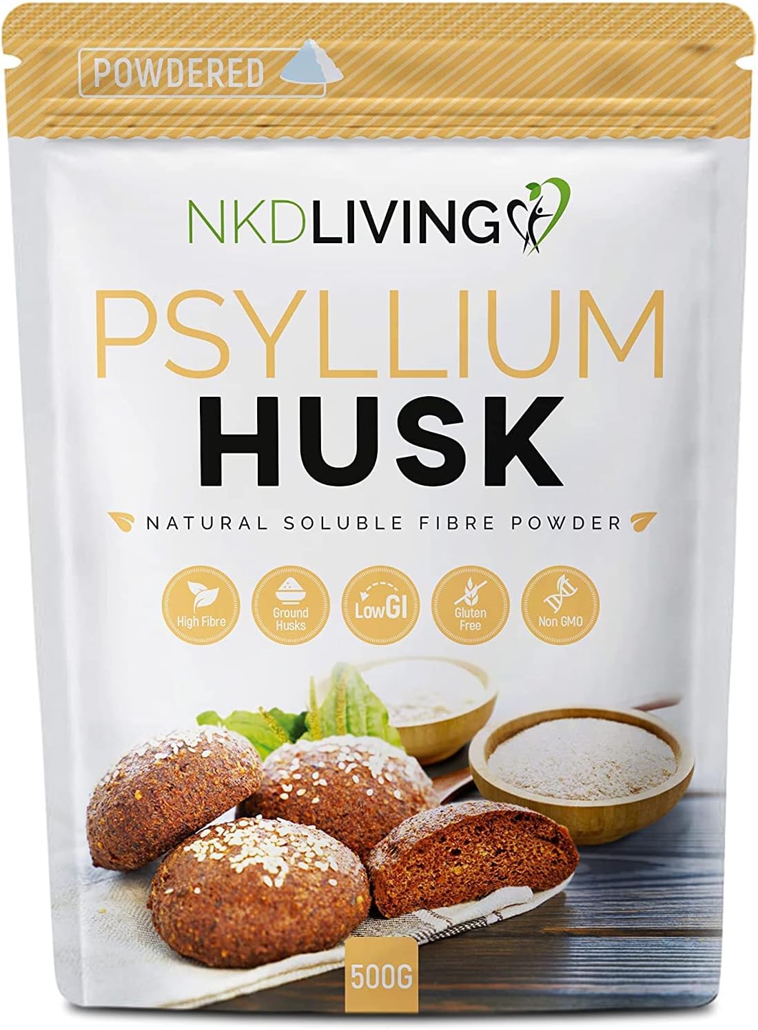 Psyllium Husk Powder by NKD Living 1kg 500g