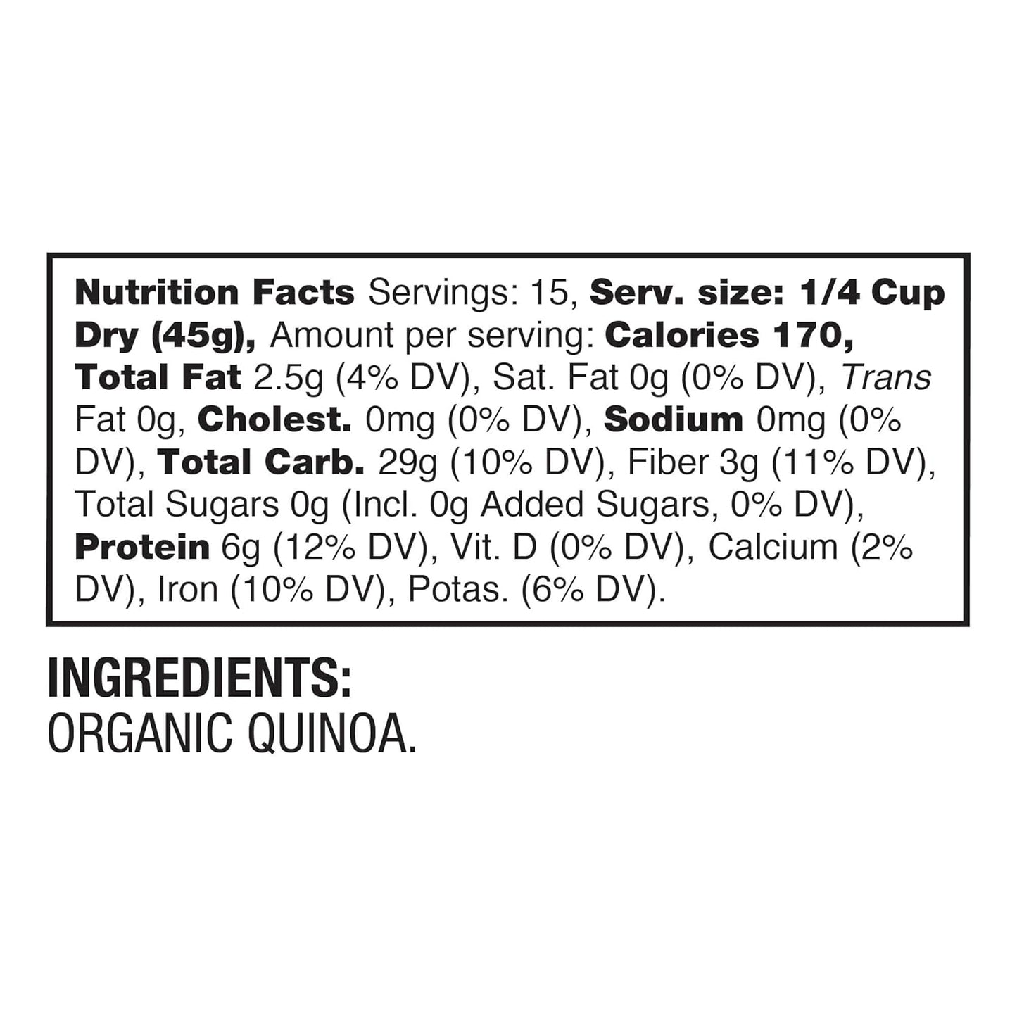 BetterBody Foods Organic Quinoa, 1 Lb