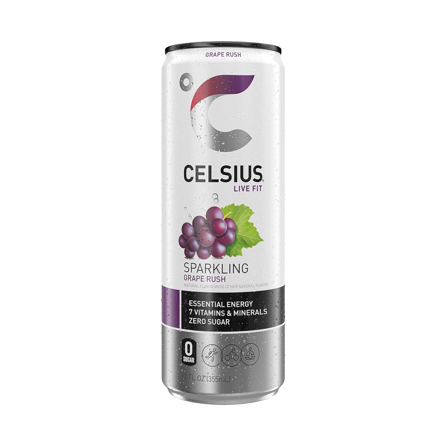 CELSIUS Sparkling Orange, Functional Essential Energy Drink 12 Fl Oz