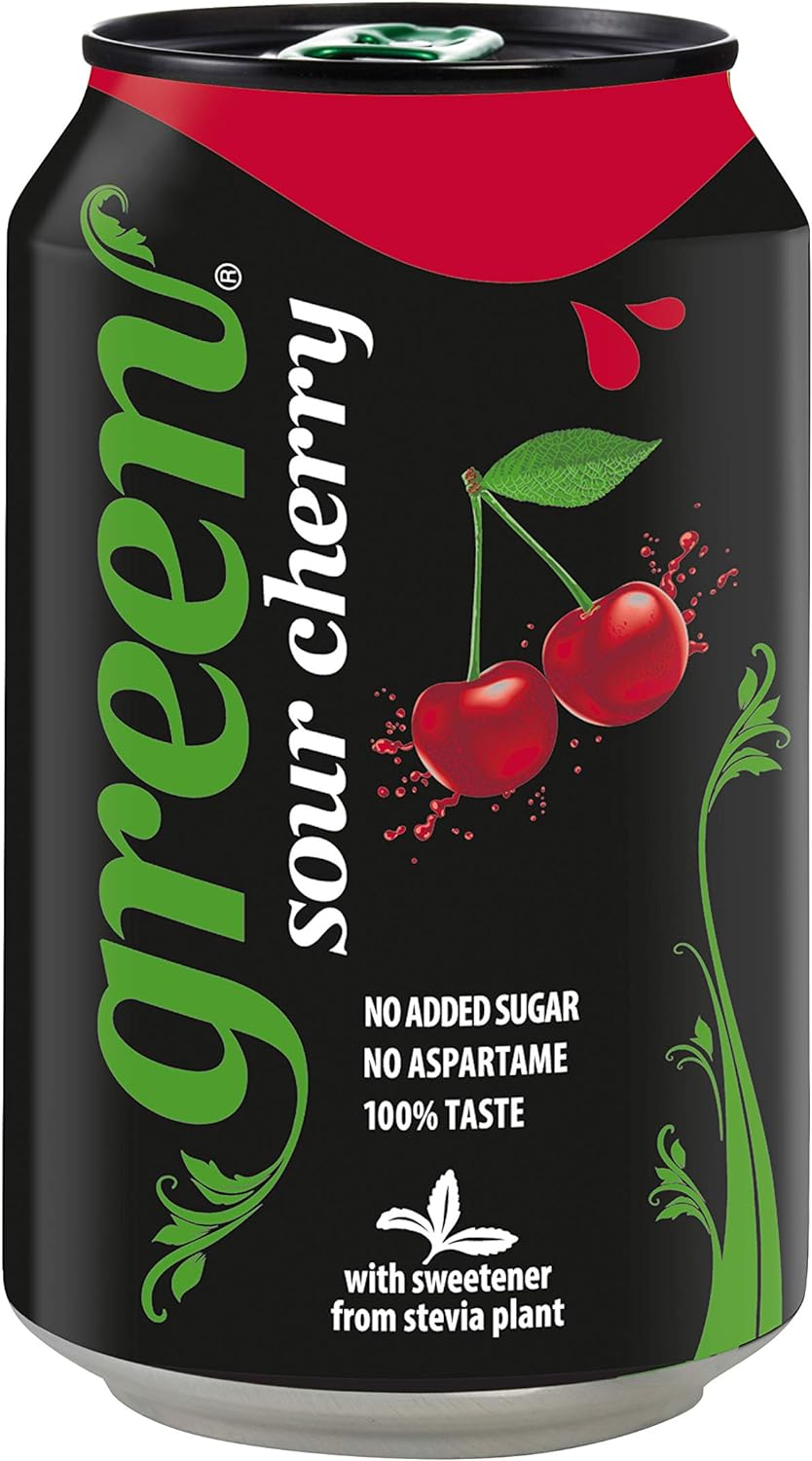 Green cola No Aspartame, No Added Sugar Soft Drink, Low Calorie, Sparkling 1 X 330 Ml