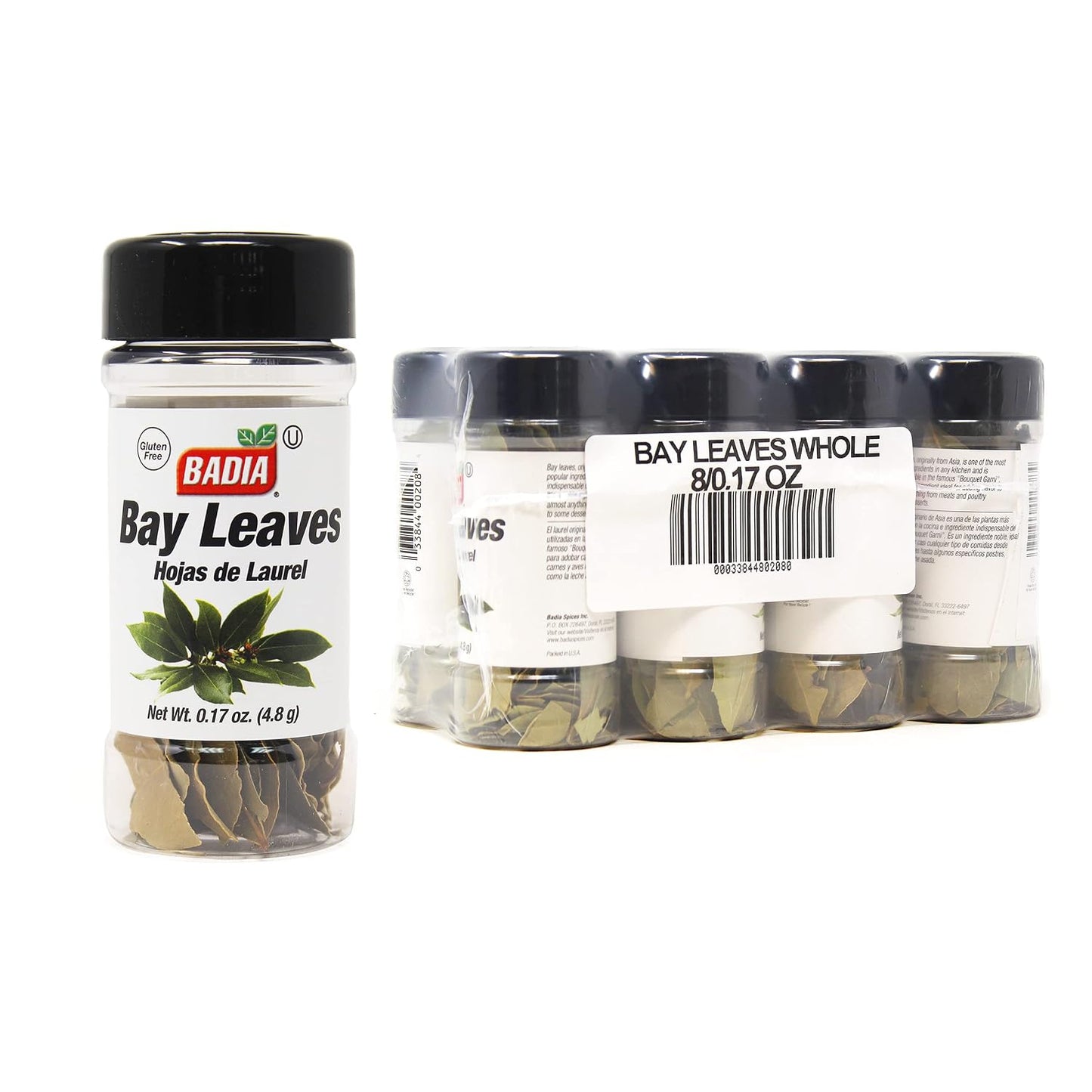 Badia Bay Leaves Whole, 0.17 oz – Aromatic and Flavorful Laurel Leaves for Cooking