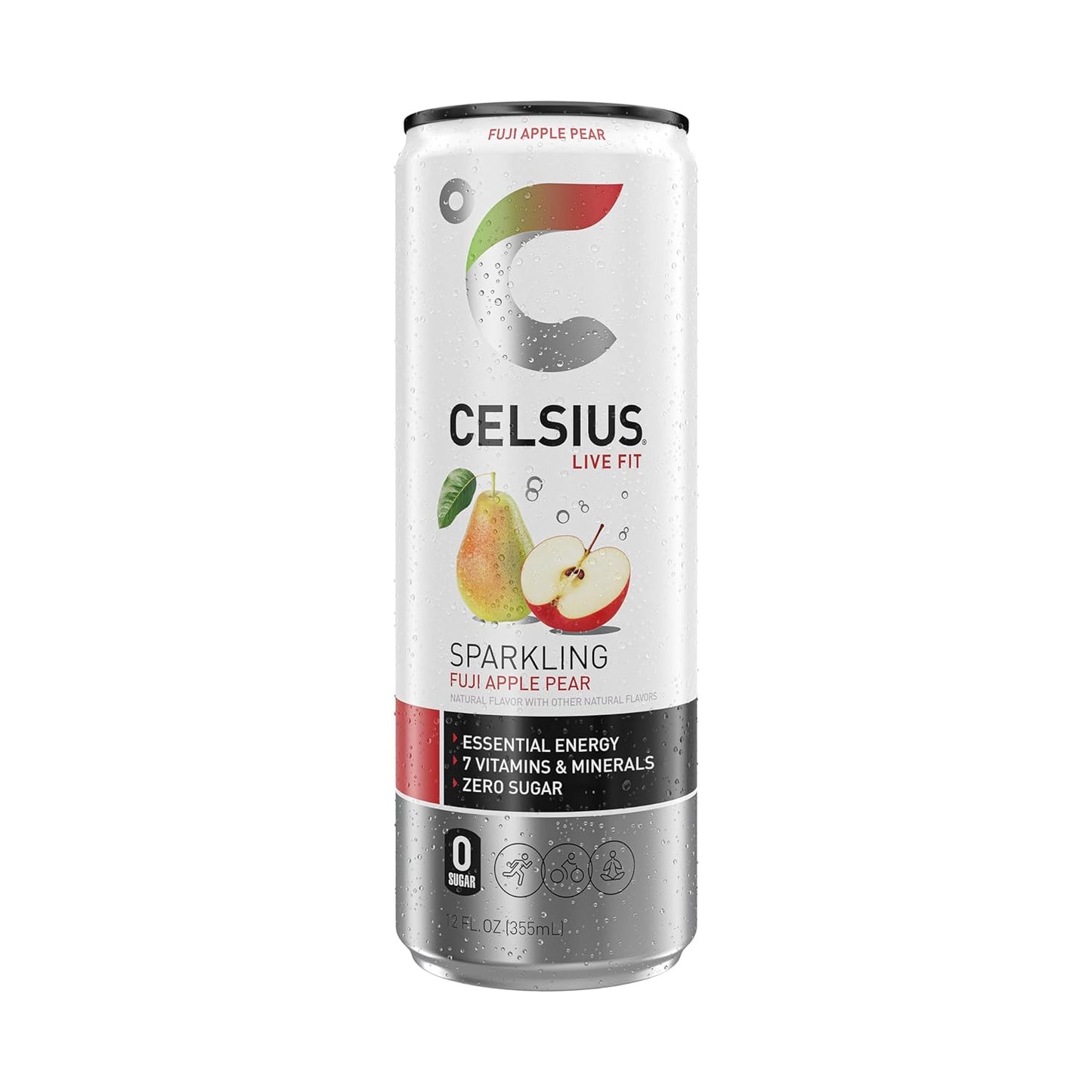 CELSIUS Sparkling Orange, Functional Essential Energy Drink 12 Fl Oz