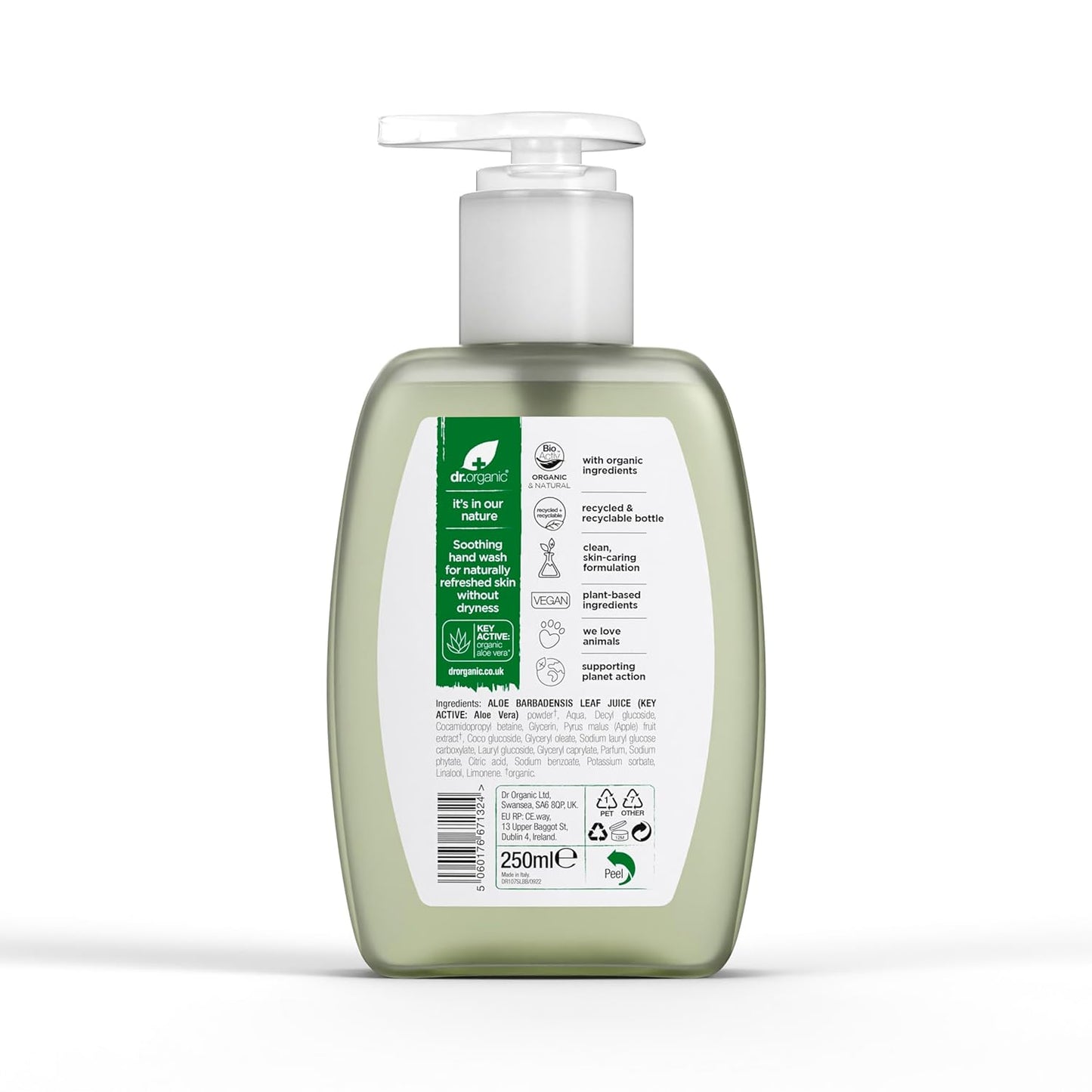DR ORGANIC Aloe Vera Hand Wash, 0.29298 kg