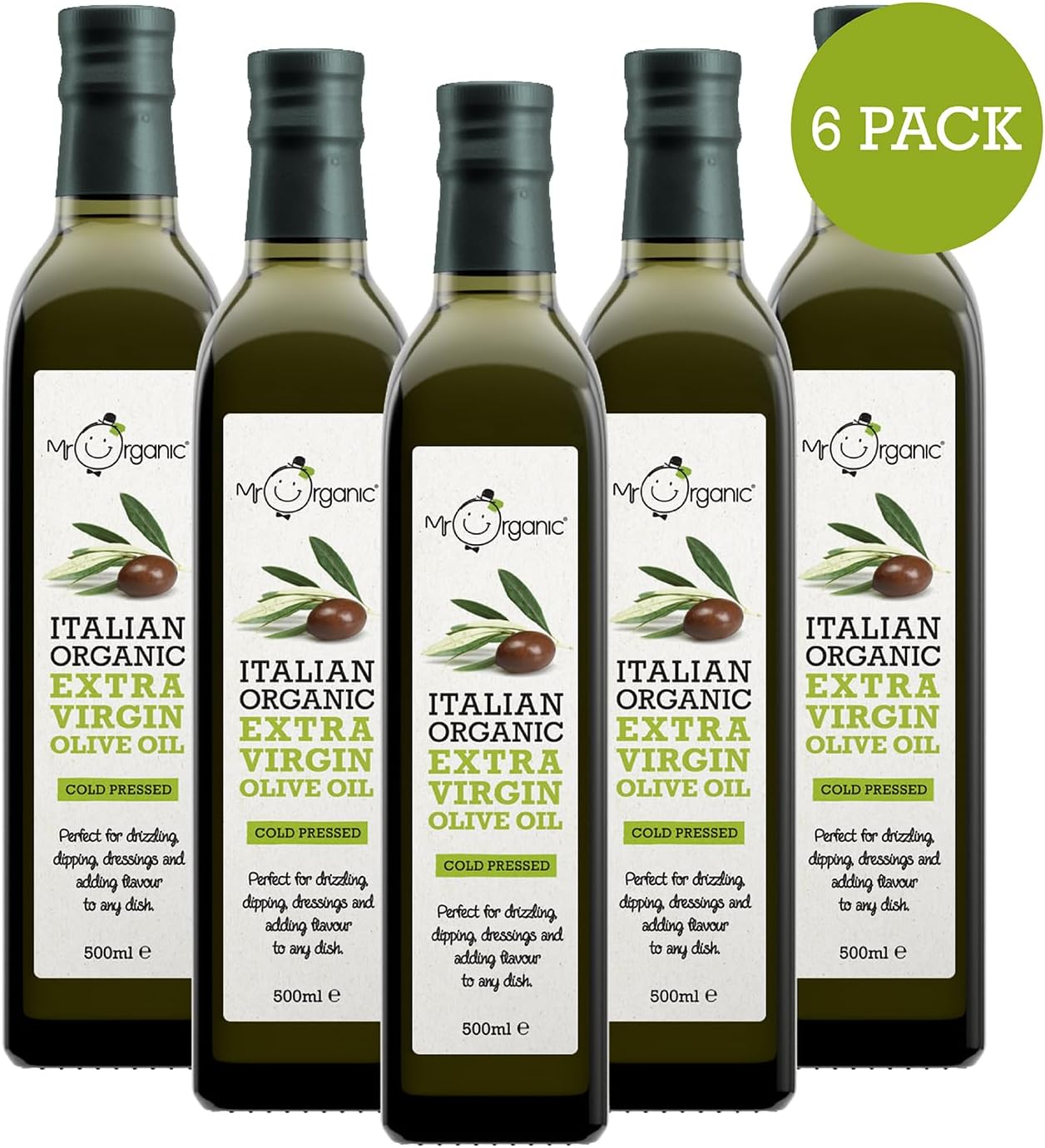 Mr Organic - Italian Organic Extra Virgin Olive Oil - Cooking Oil for Home Cooking - No Additives