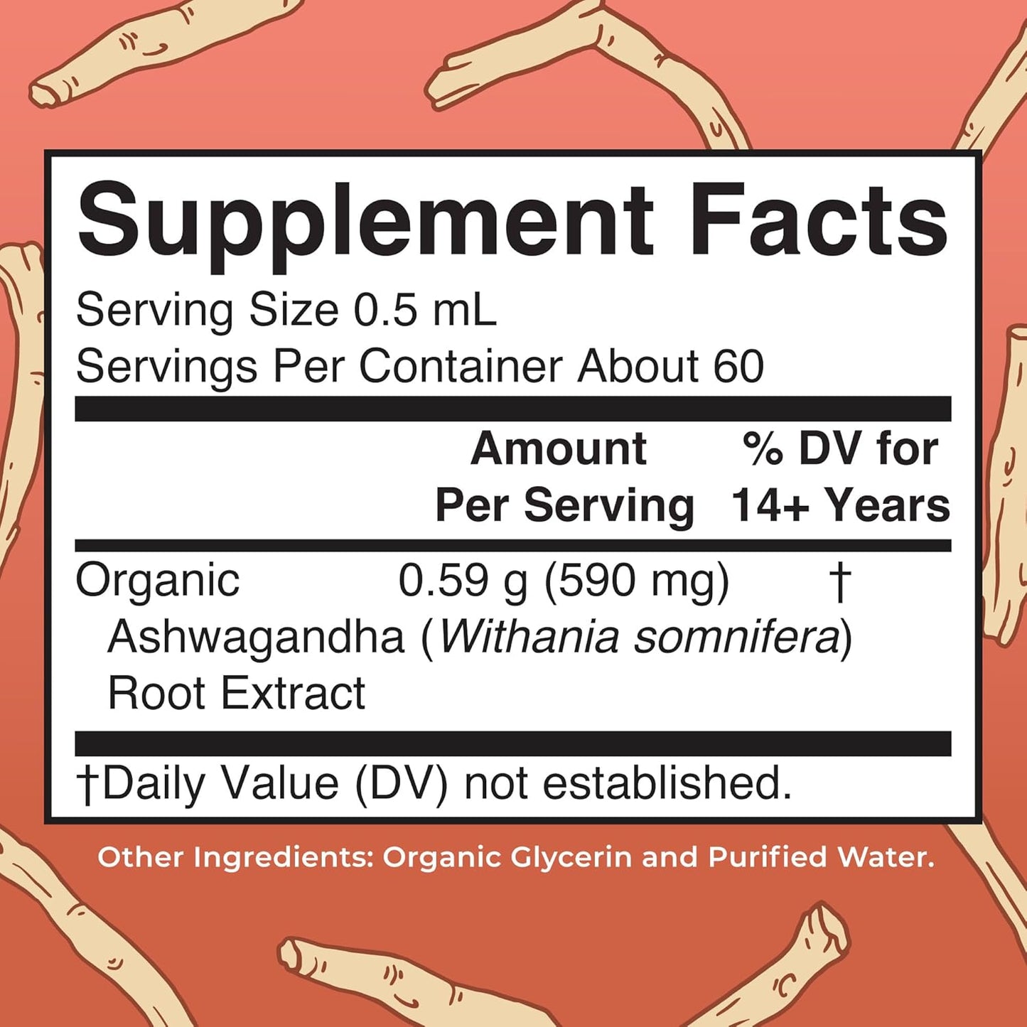 USDA Organic Ashwagandha Root Liquid Drops by MaryRuth's | Adaptogenic, Nervine, Neuroprotective | May Help Alleviate Stress & Regulate Homeostasis | Non-GMO, Vegan, 1oz