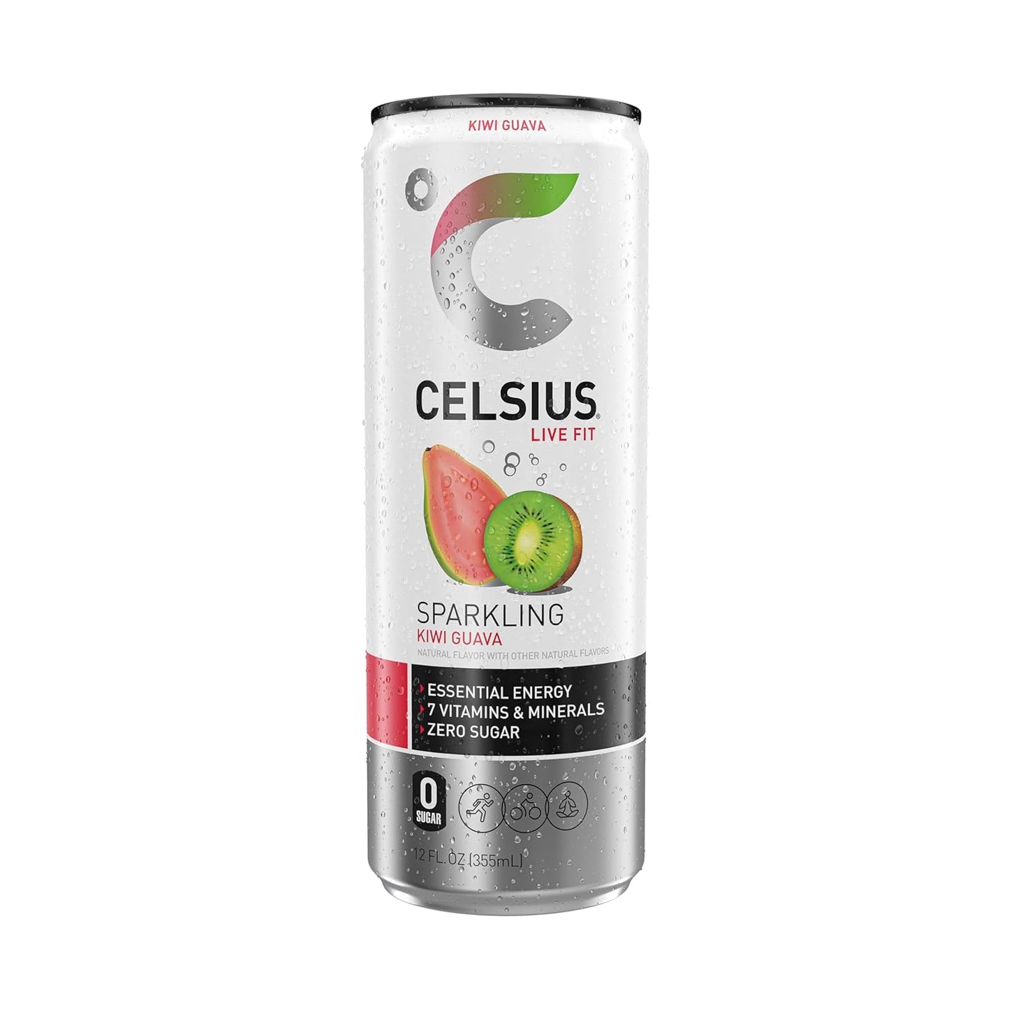 CELSIUS Sparkling Orange, Functional Essential Energy Drink 12 Fl Oz
