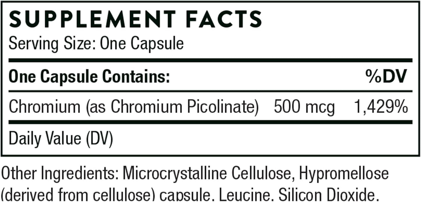 Thorne Research - Chromium Picolinate - Weight Management & Dietary Support - 60 Capsules