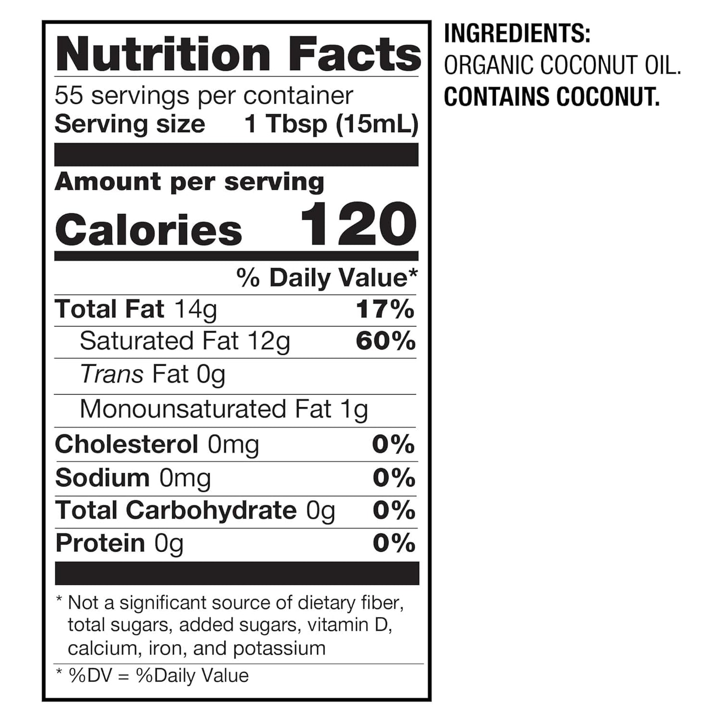 BetterBody Foods Organic Refined Coconut Oil, 28 Fl Oz, All Purpose Oil for Cooking, Baking, Hair and Skin Care