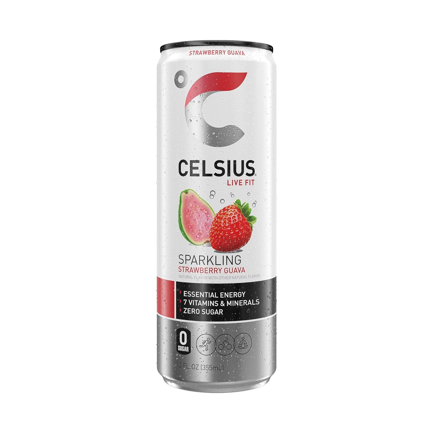 CELSIUS Sparkling Orange, Functional Essential Energy Drink 12 Fl Oz