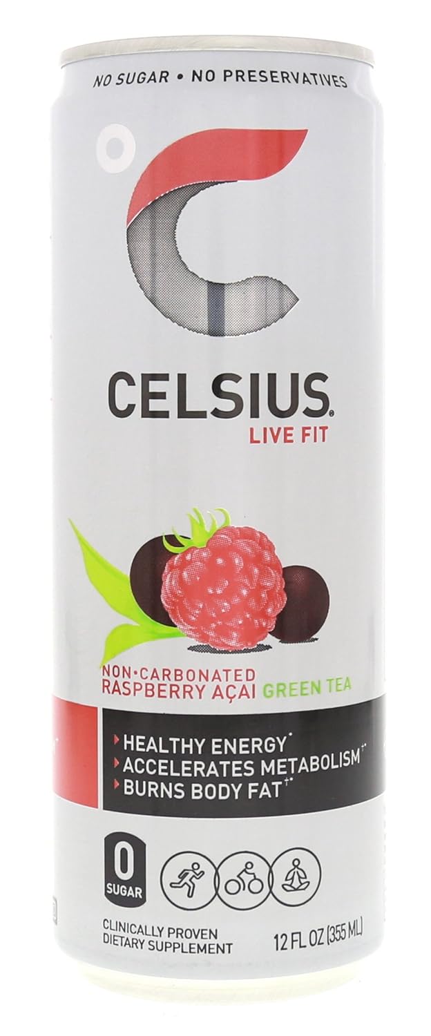 CELSIUS Sparkling Orange, Functional Essential Energy Drink 12 Fl Oz
