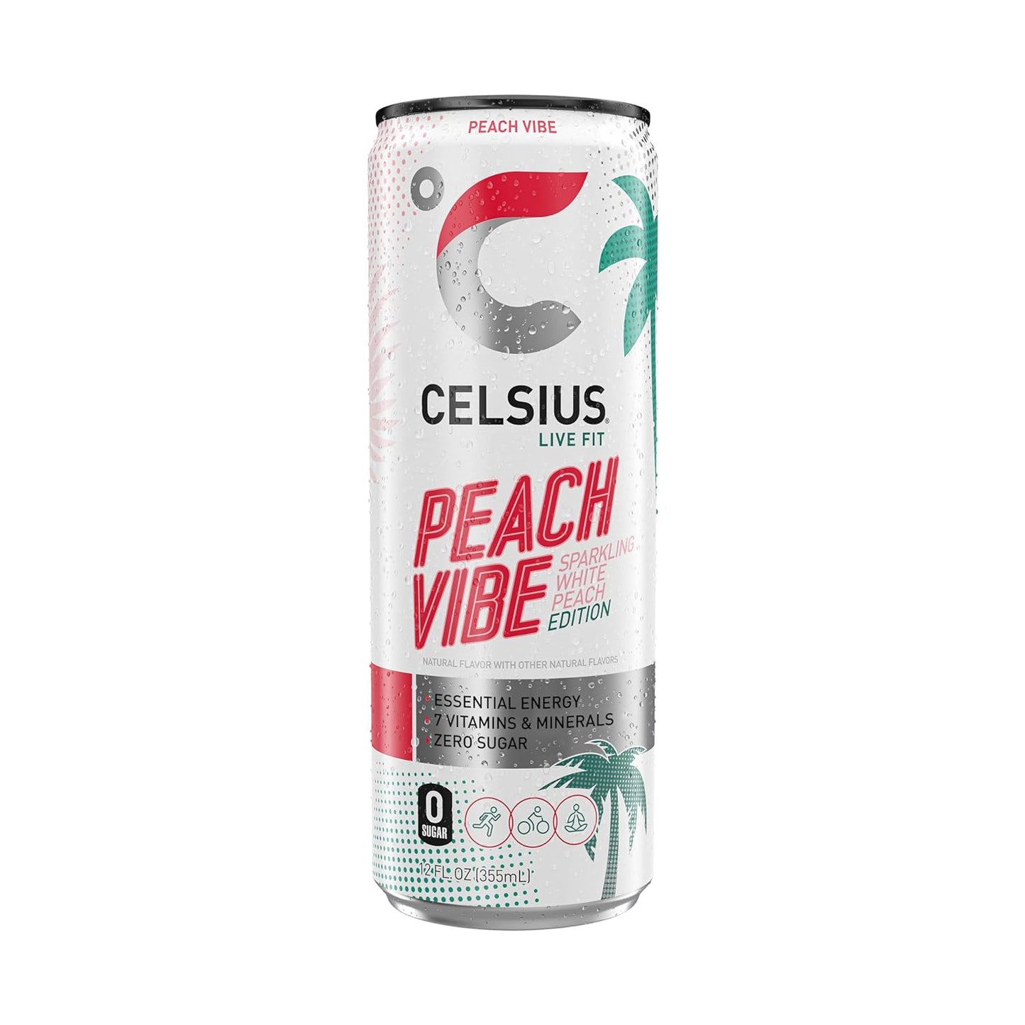 CELSIUS Sparkling Orange, Functional Essential Energy Drink 12 Fl Oz