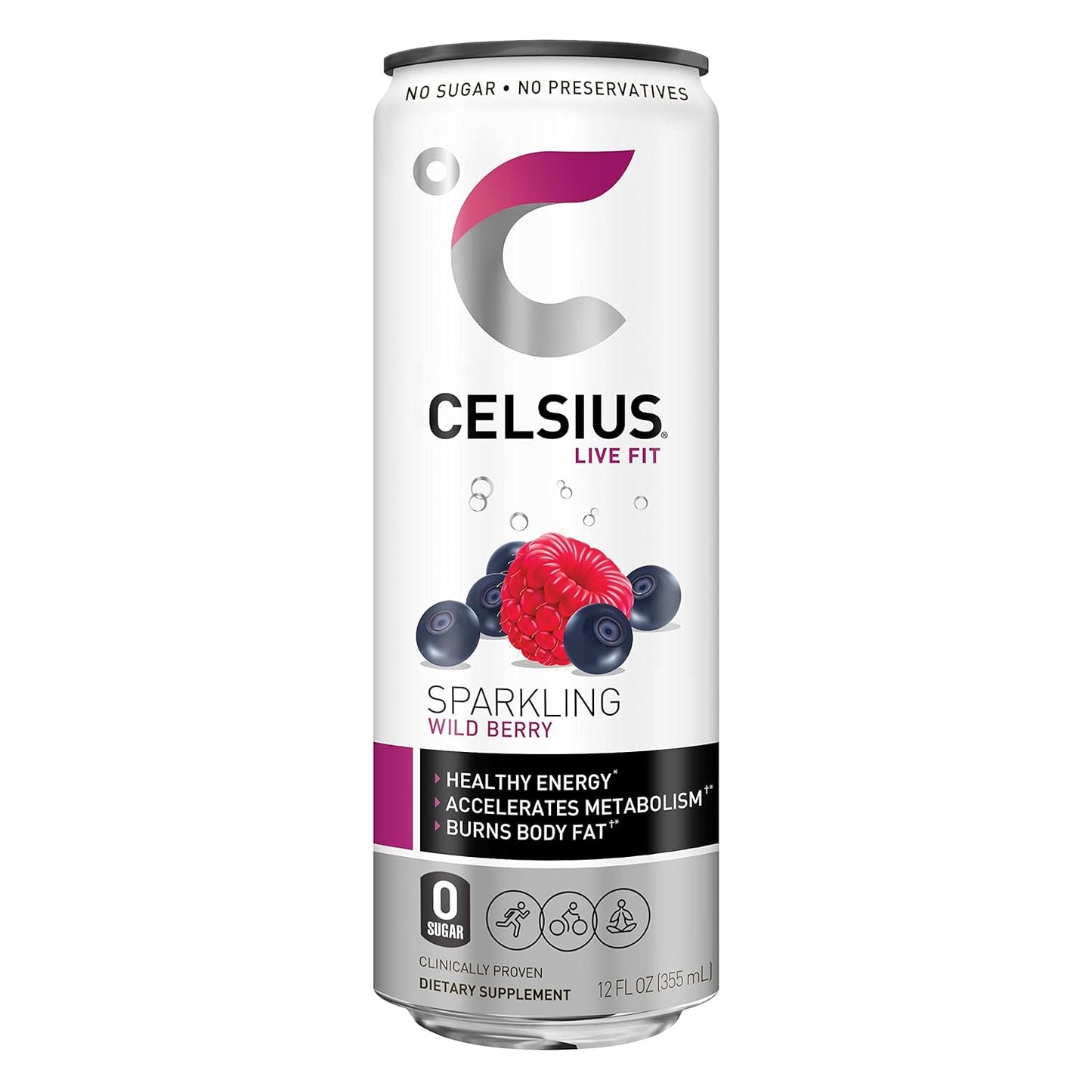 CELSIUS Sparkling Orange, Functional Essential Energy Drink 12 Fl Oz