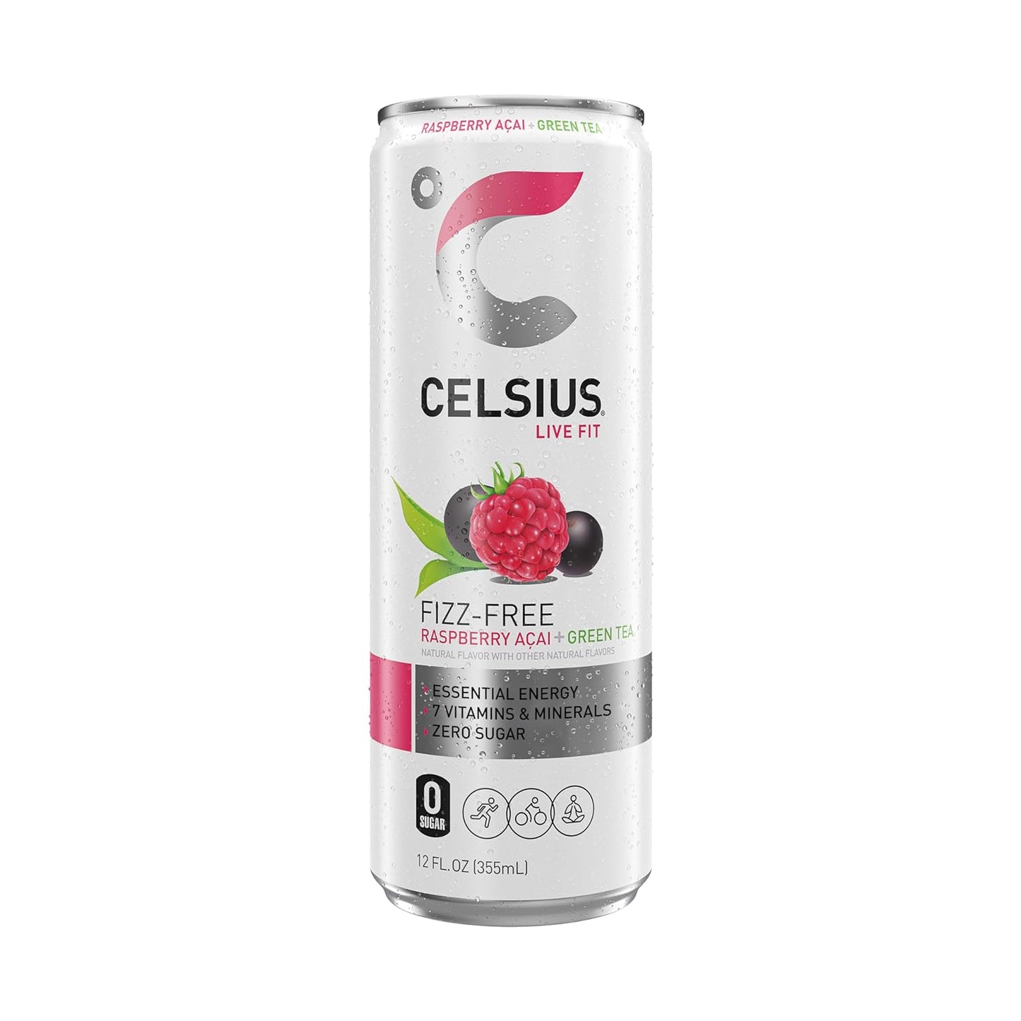 CELSIUS Sparkling Orange, Functional Essential Energy Drink 12 Fl Oz