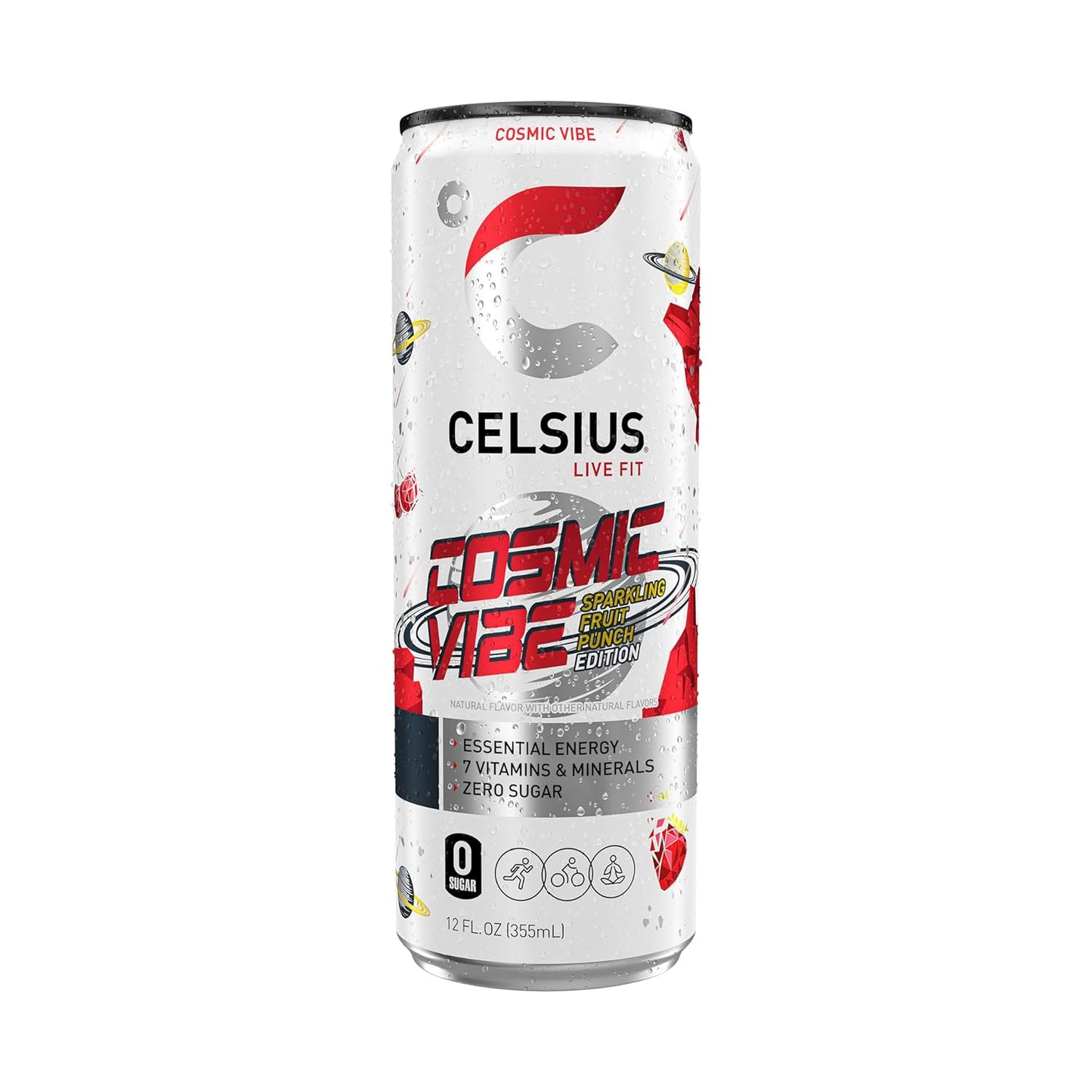 CELSIUS Sparkling Orange, Functional Essential Energy Drink 12 Fl Oz