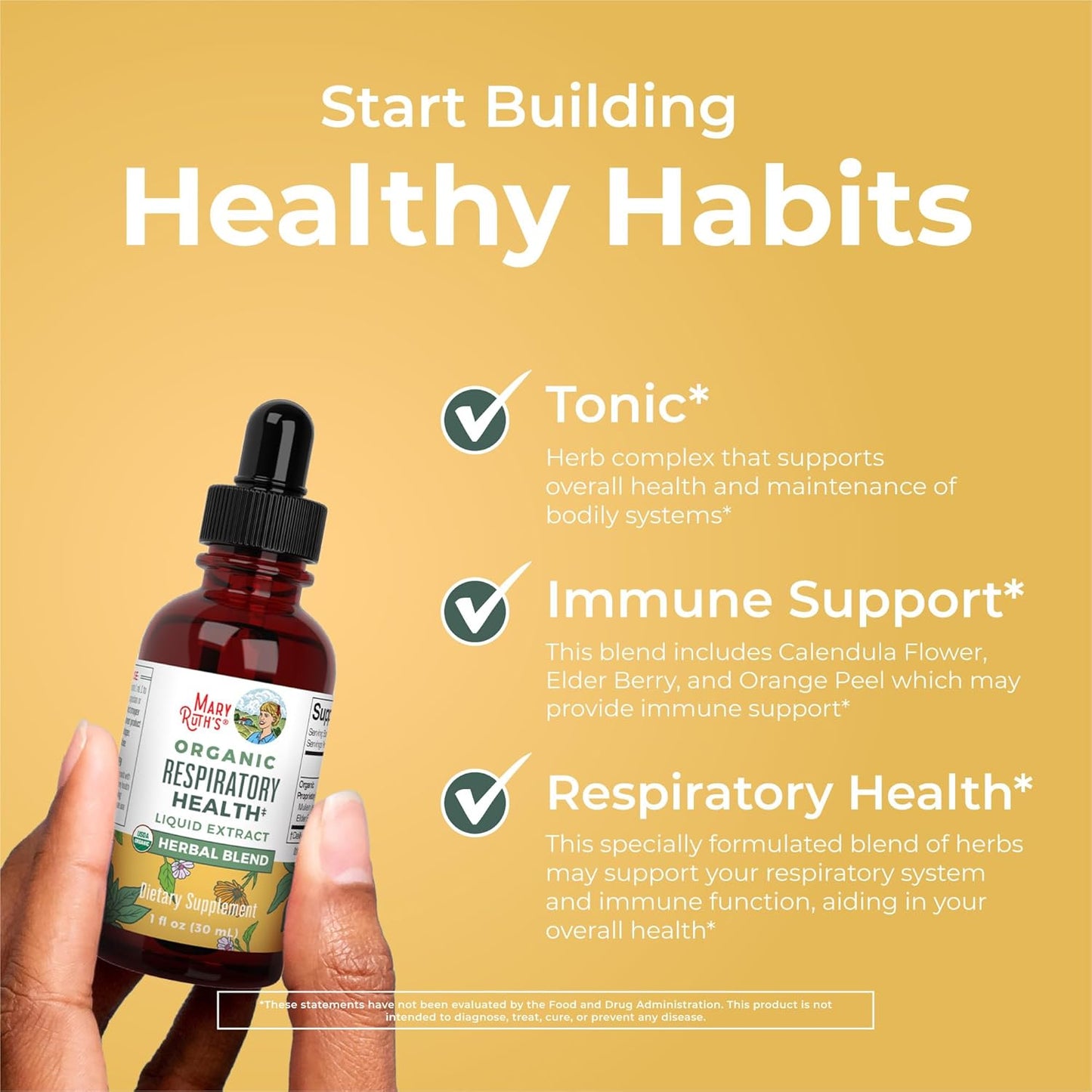 USDA Organic Ashwagandha Root Liquid Drops by MaryRuth's | Adaptogenic, Nervine, Neuroprotective | May Help Alleviate Stress & Regulate Homeostasis | Non-GMO, Vegan, 1oz