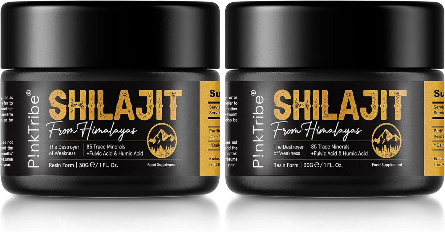 Shilajit Resin Original Himalayan Shilajit 30g - Gold Grade 100% Pure, Rich in Fulvic & Humic Acid, Minerals, Immune System & Vitality Booster, Vegan (Pack of 1)