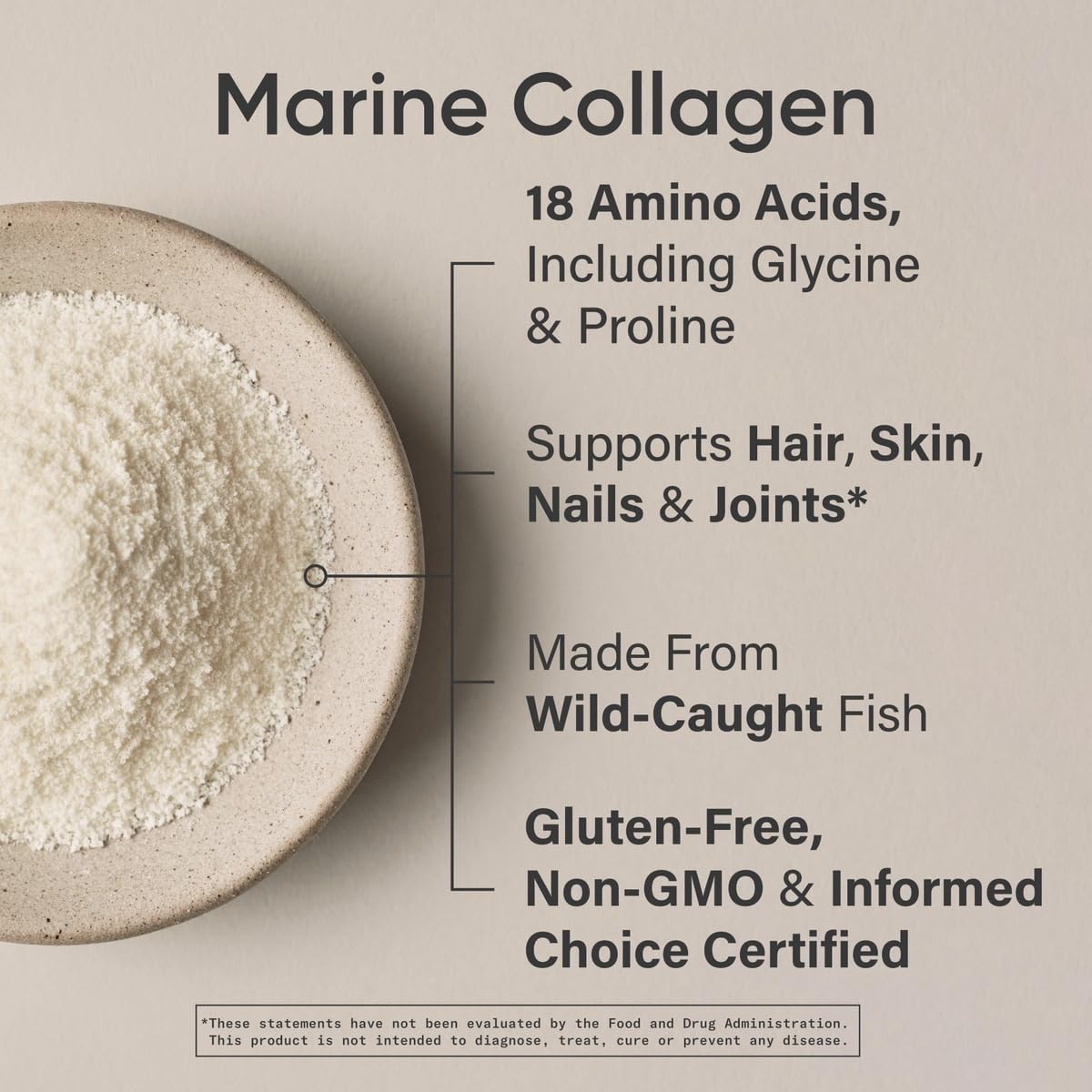 Sports Research Marine Collagen Peptides Powder - Sourced from Wild-Caught Fish, Pescatarian Friendly, Keto Certified & Non-GMO Verified - Easy to Mix in Water or Juice! (34 Servings)