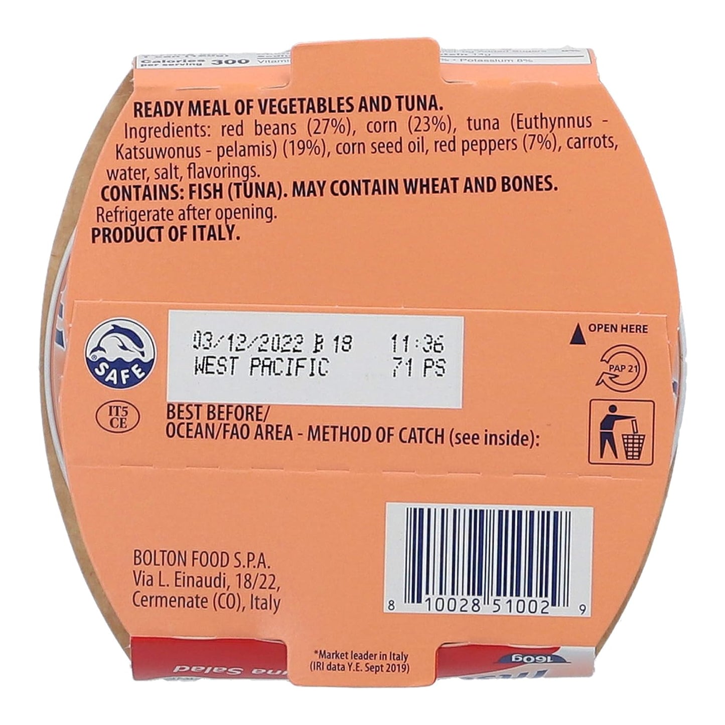 Rio Mare Insalatissima Couscous & Tuna Salad Can (Pack Of 3), 16.8 Ounce Total