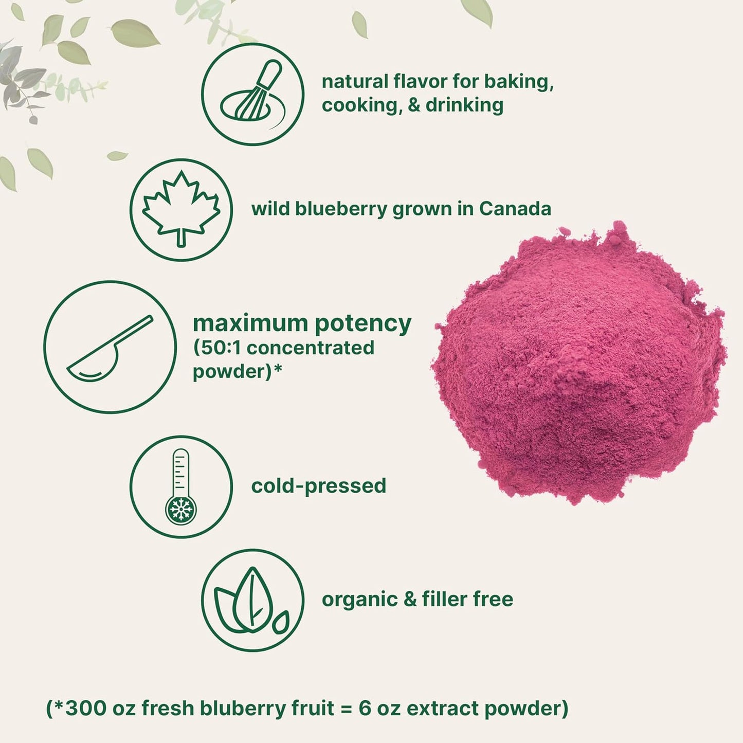 Organic Acerola Powder, 8oz | Natural Organic Vitamin C Superfood | No Sugar & Additives | Great Flavor for Drinks, Smoothie, & Beverages | Non-GMO & Vegan Friendly, Brazil Origin
