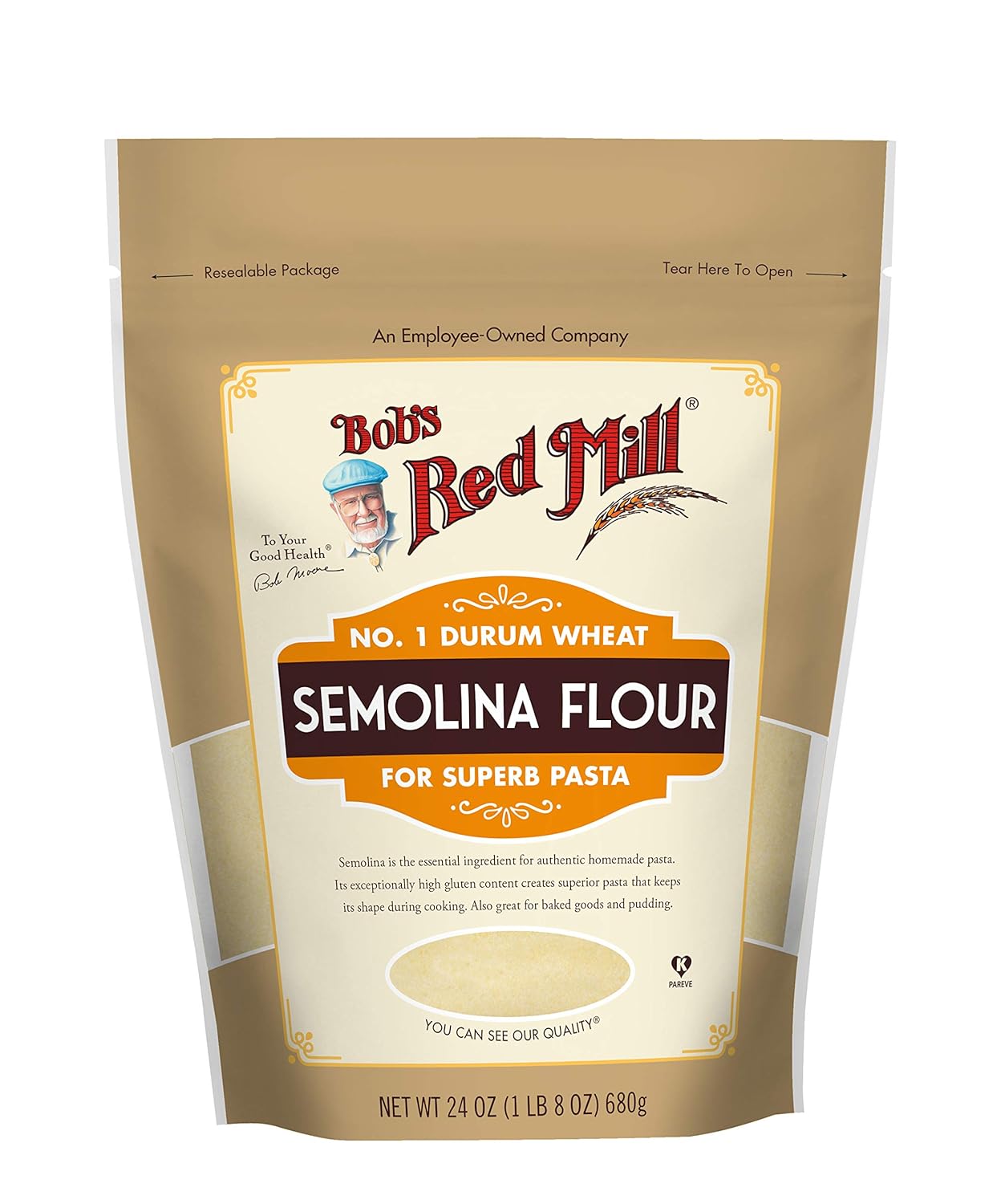 Bob's Red Mill, Semolina Flour, 1.5 lb